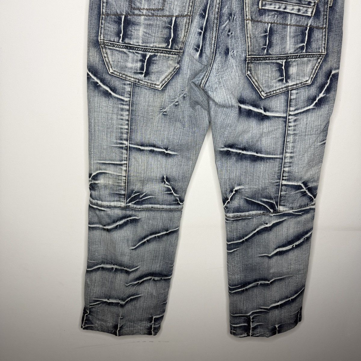 Vintage Vintage Opium Denim Jeans Cyber Y2K Drill Trousers Pants Size US 36 / EU 52 - 7 Thumbnail