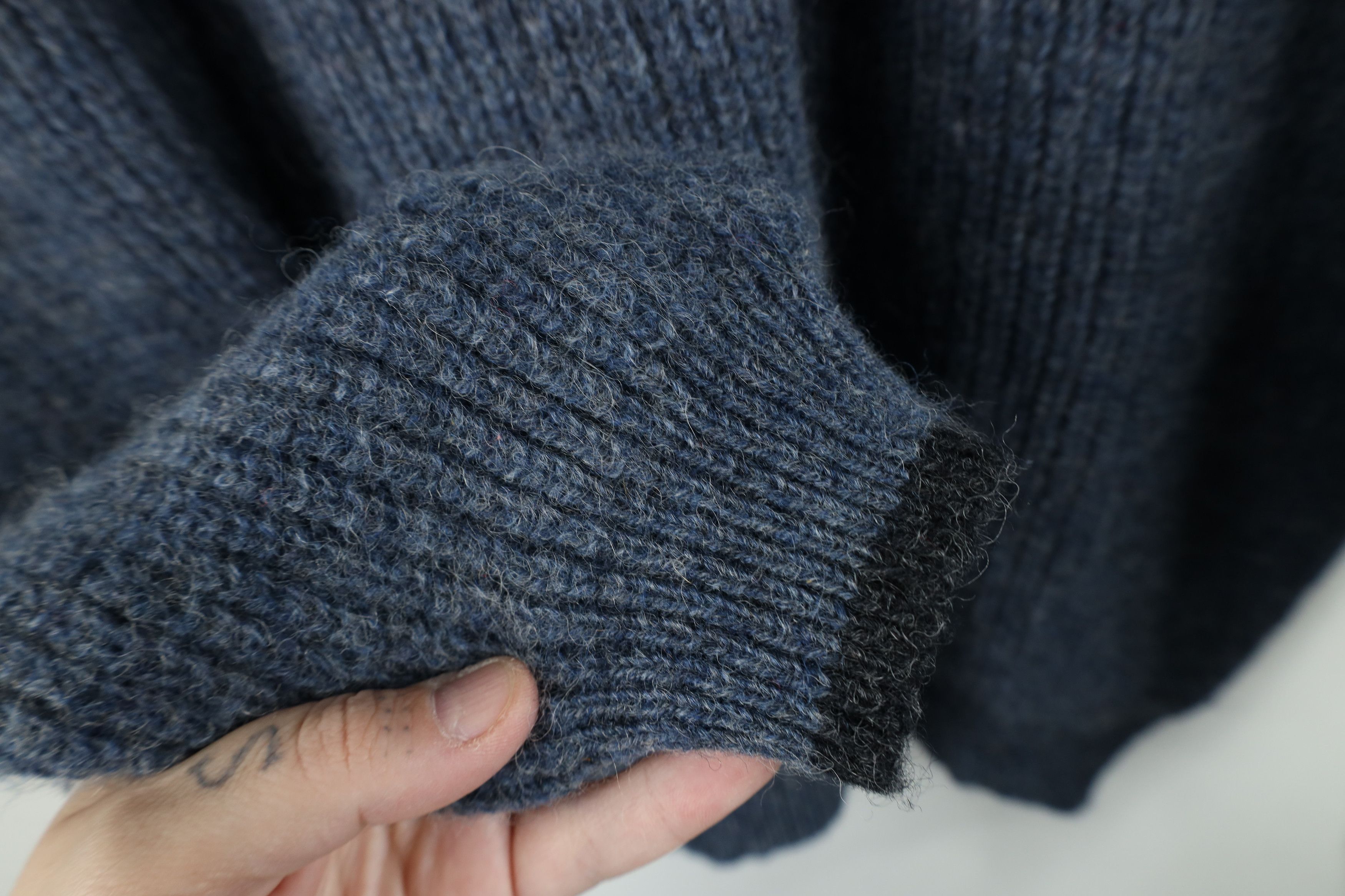 Columbia Vintage 90s Columbia Wool Ribbed Knit Half Zip Sweater Blue Size US M / EU 48-50 / 2 - 5 Thumbnail