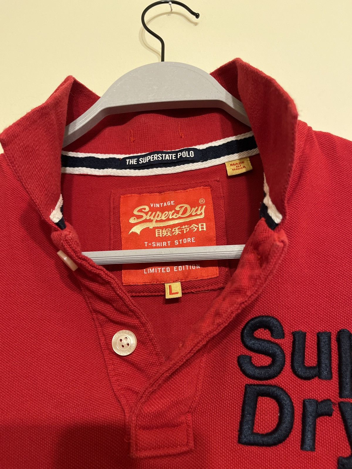 Superdry Rare Red Super Dry no 8 in Lg Size US L / EU 52-54 / 3 - 2 Thumbnail