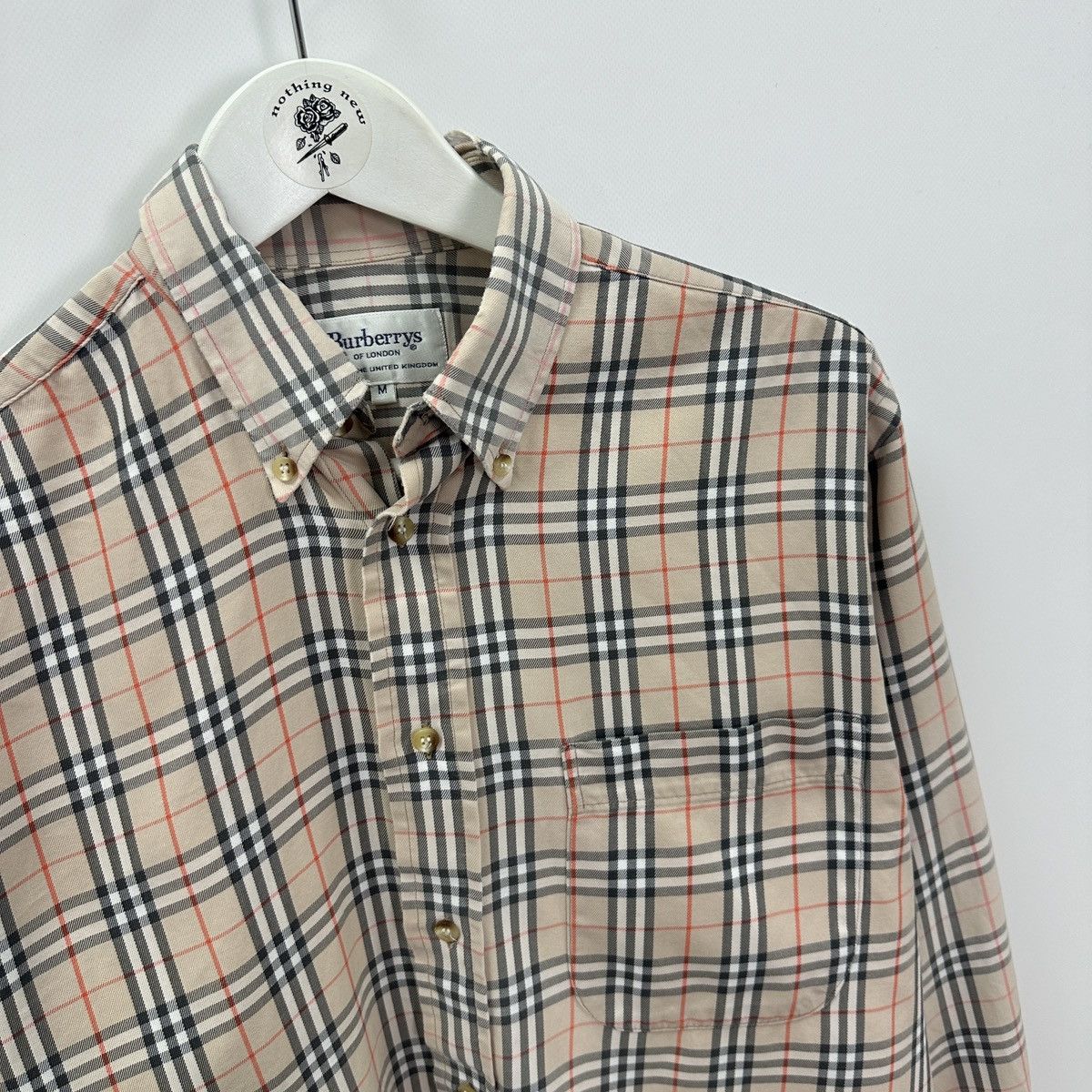 Burberry Vintage 90s Burberrys Nova Check London distressed shirt y2k Size US M / EU 48-50 / 2 - 5 Thumbnail