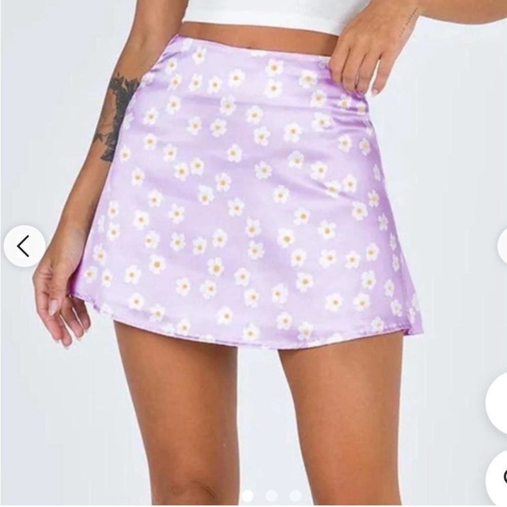 PRINCESS POLLY Princess Polly Purple Skater Mini Skirt Resort Wear Size 27" / US 4 / IT 40 - 3 Thumbnail