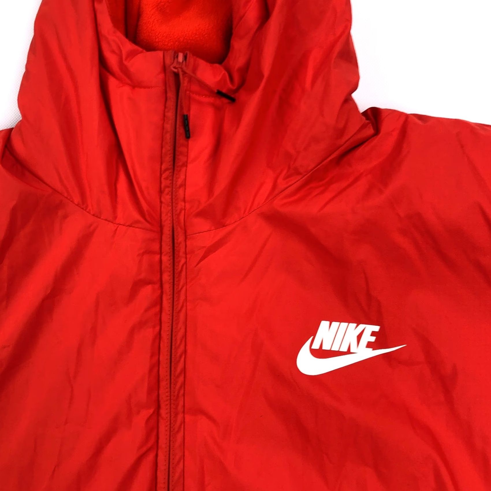 Nike Nike Puffer Jacket Men 2XL Synthetic Fill Windbreaker Orange Navy Solid Zip Jacket Regular Length Winter Sportswear Size US XXL / EU 58 / 5 - 3 Thumbnail