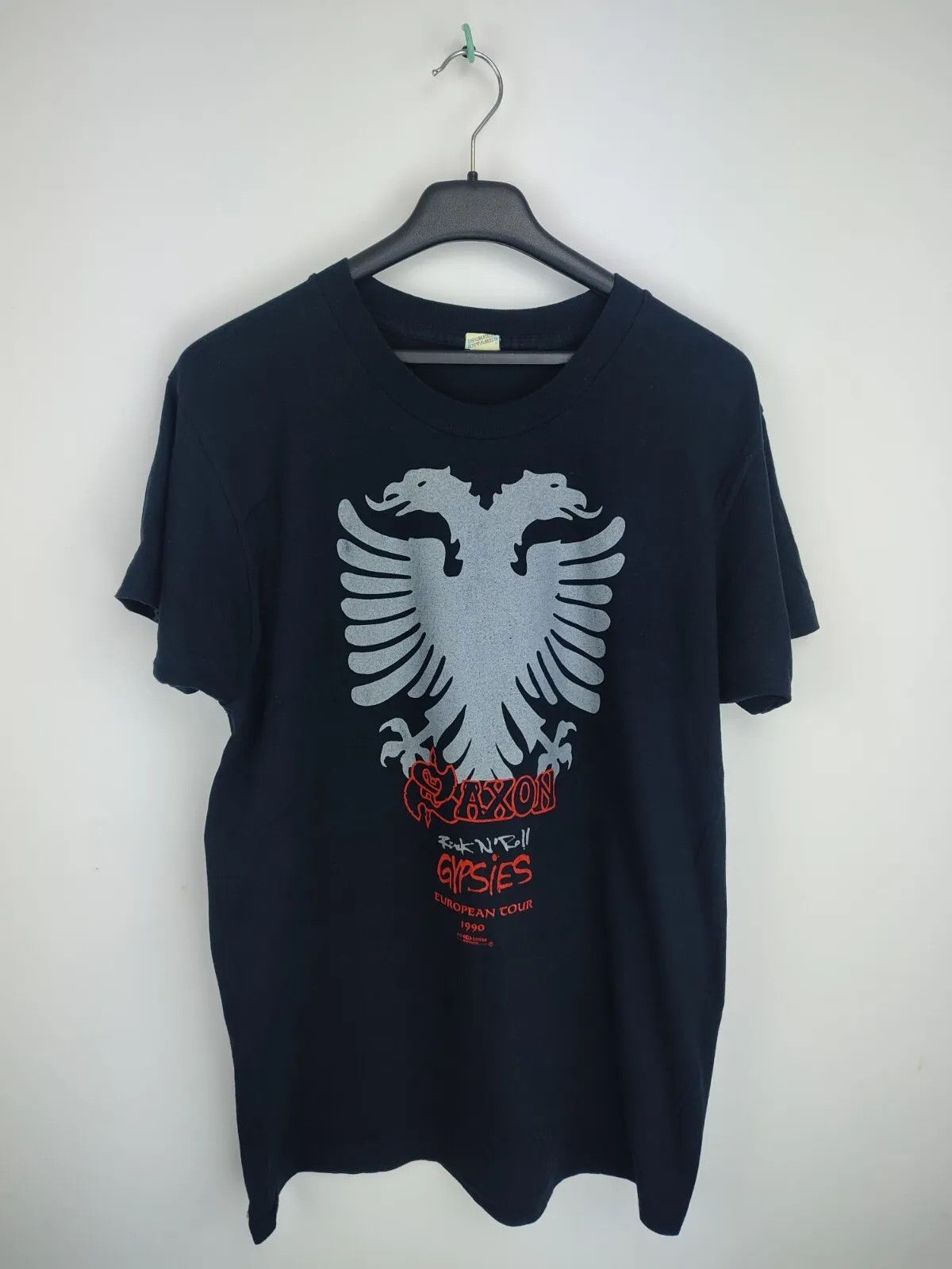 Vintage Vintage 1990 Saxon European concert tour Rock 'n' Roll Size US XL / EU 56 / 4 - 12 Thumbnail