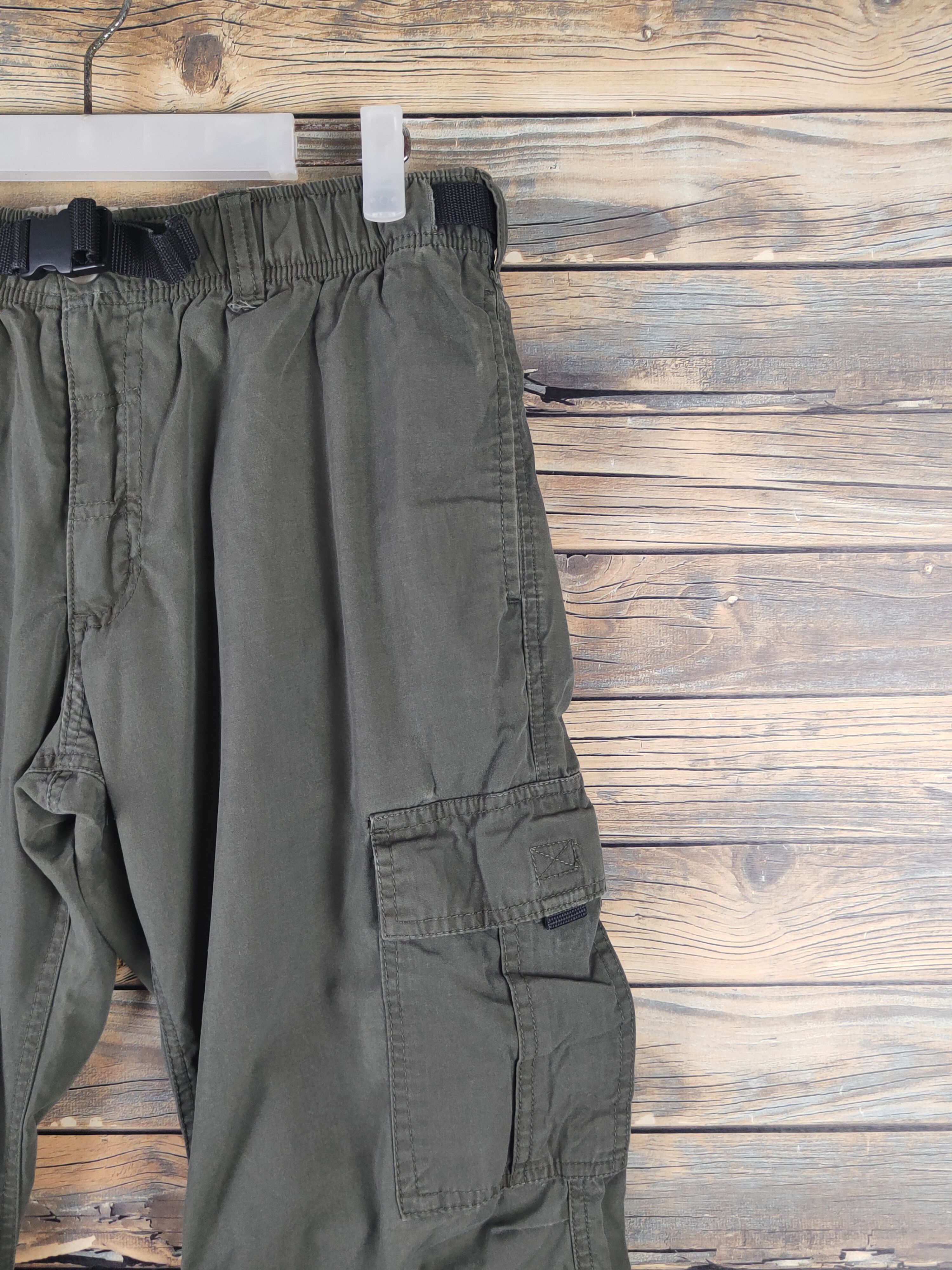 Japanese Brand DL Japanese Brand Dark Olive Multipocket Cargo Pants #2145 Size US 32 / EU 48 - 5 Thumbnail