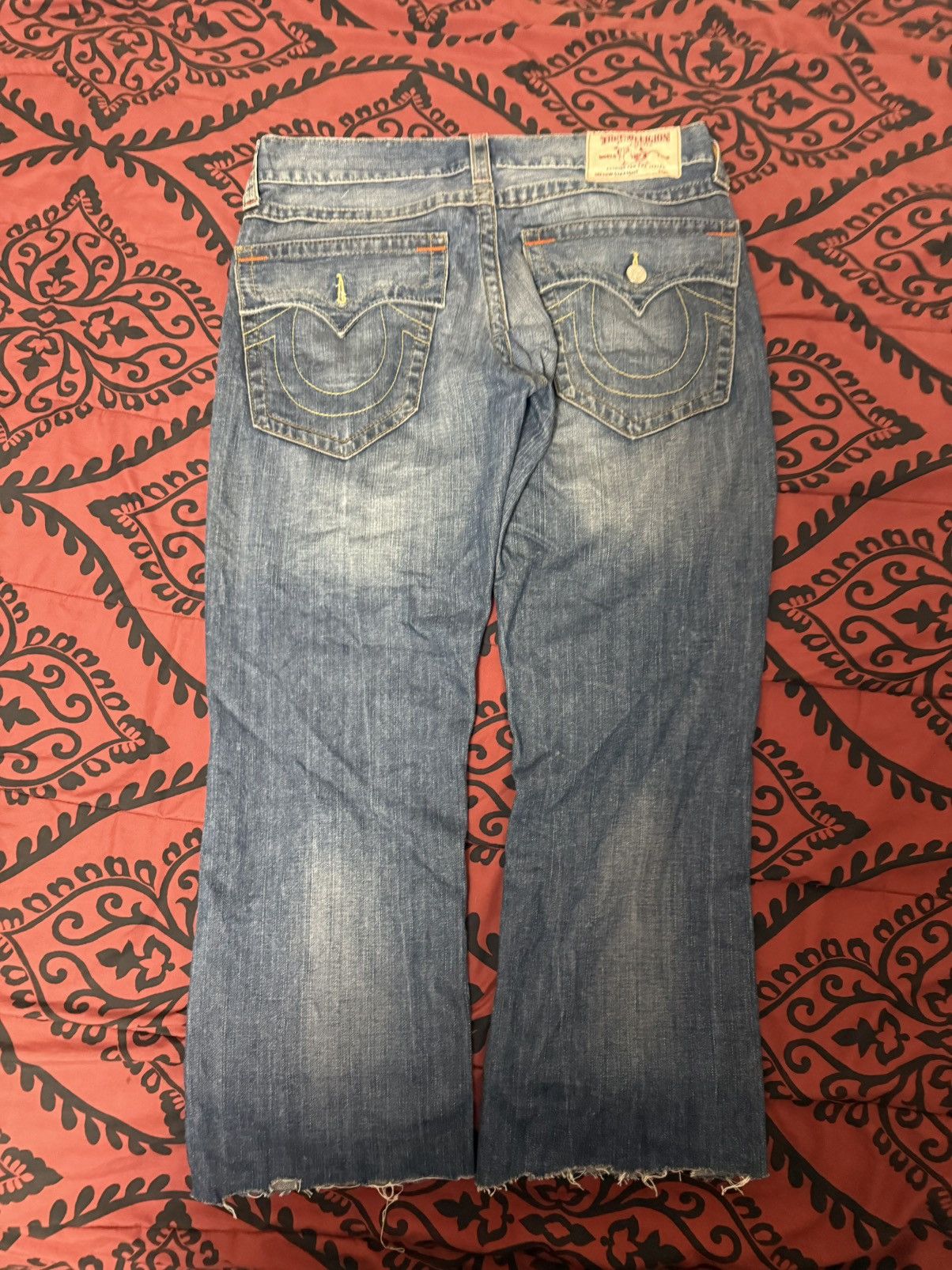 True Religion True Religion World Tour Mens Denim Straight Leg Jeans Size Size US 34 / EU 50 - 3 Thumbnail