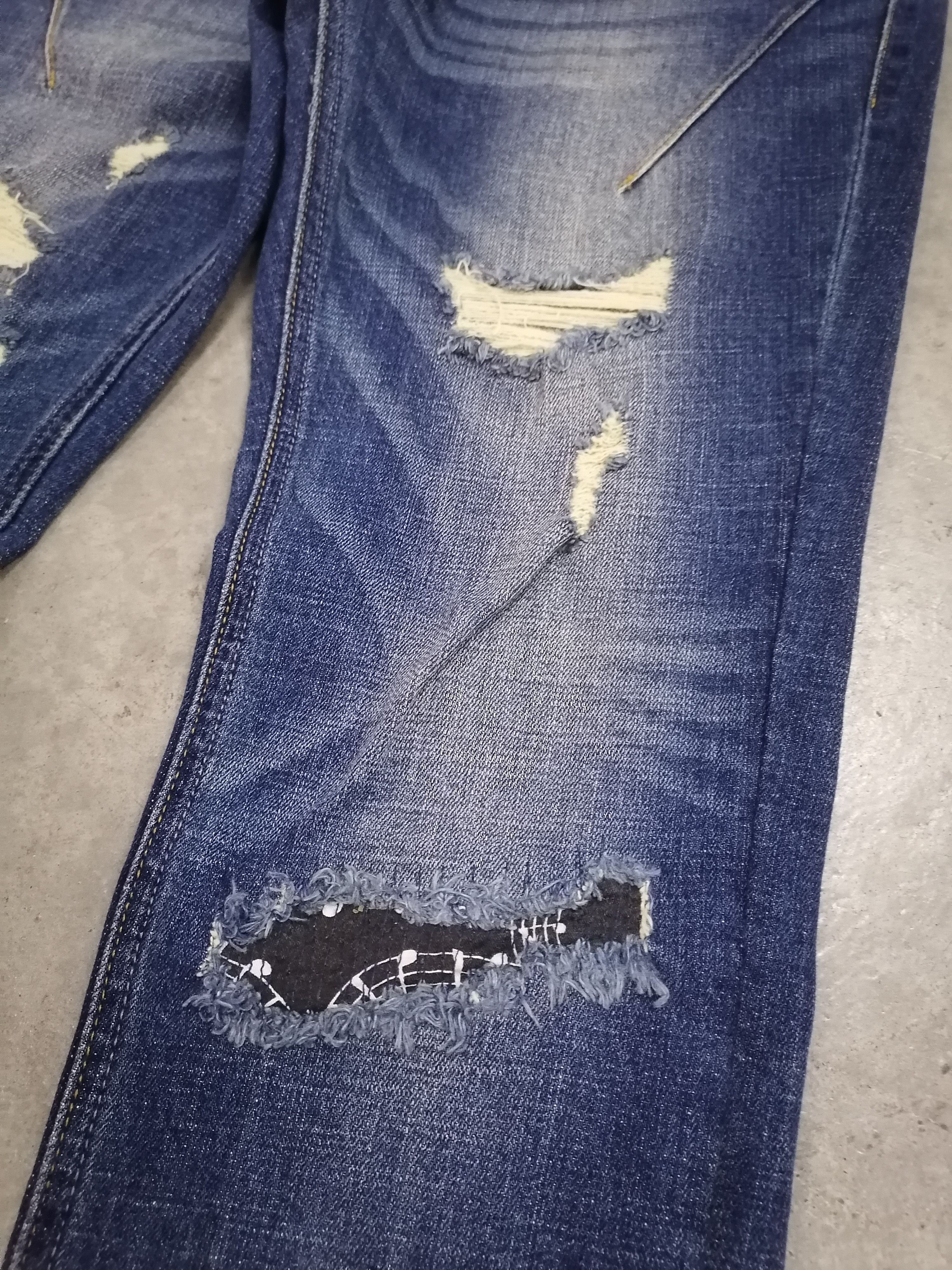 Number (N)ine Number (N)ine Denim Destroy Skinny Jeans Size US 29 - 4 Thumbnail