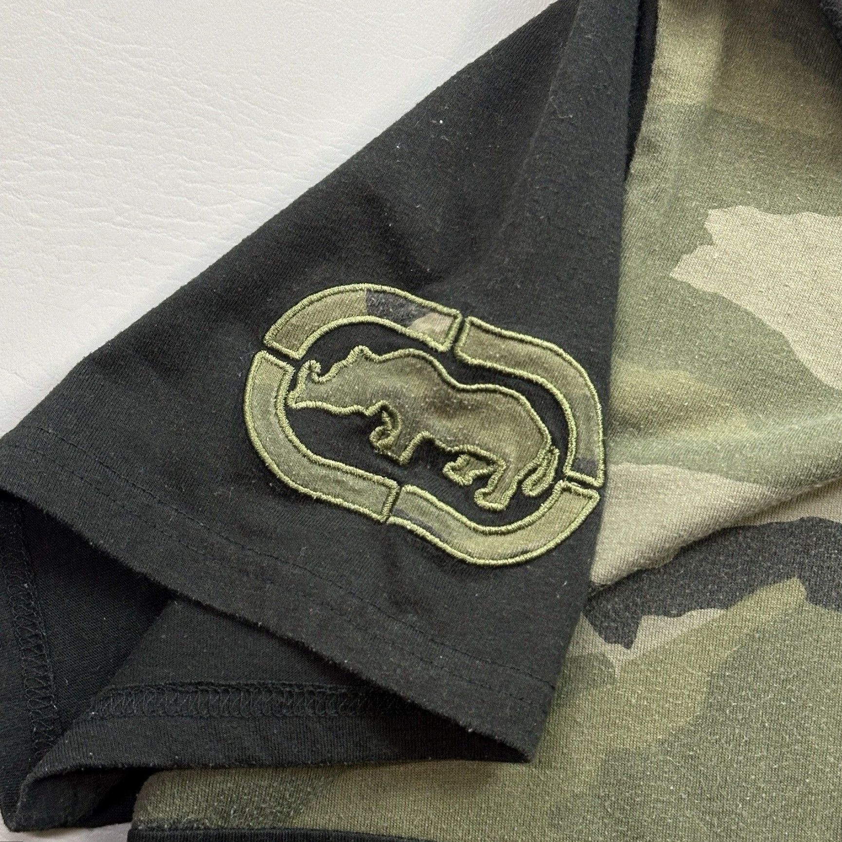 Ecko Unltd. VINTAGE Ecko Unltd Shirt Mens 2XL Black Camo Rhino Logo Hip Hop Skate Punk Y2K Size US XXL / EU 58 / 5 - 2 Thumbnail