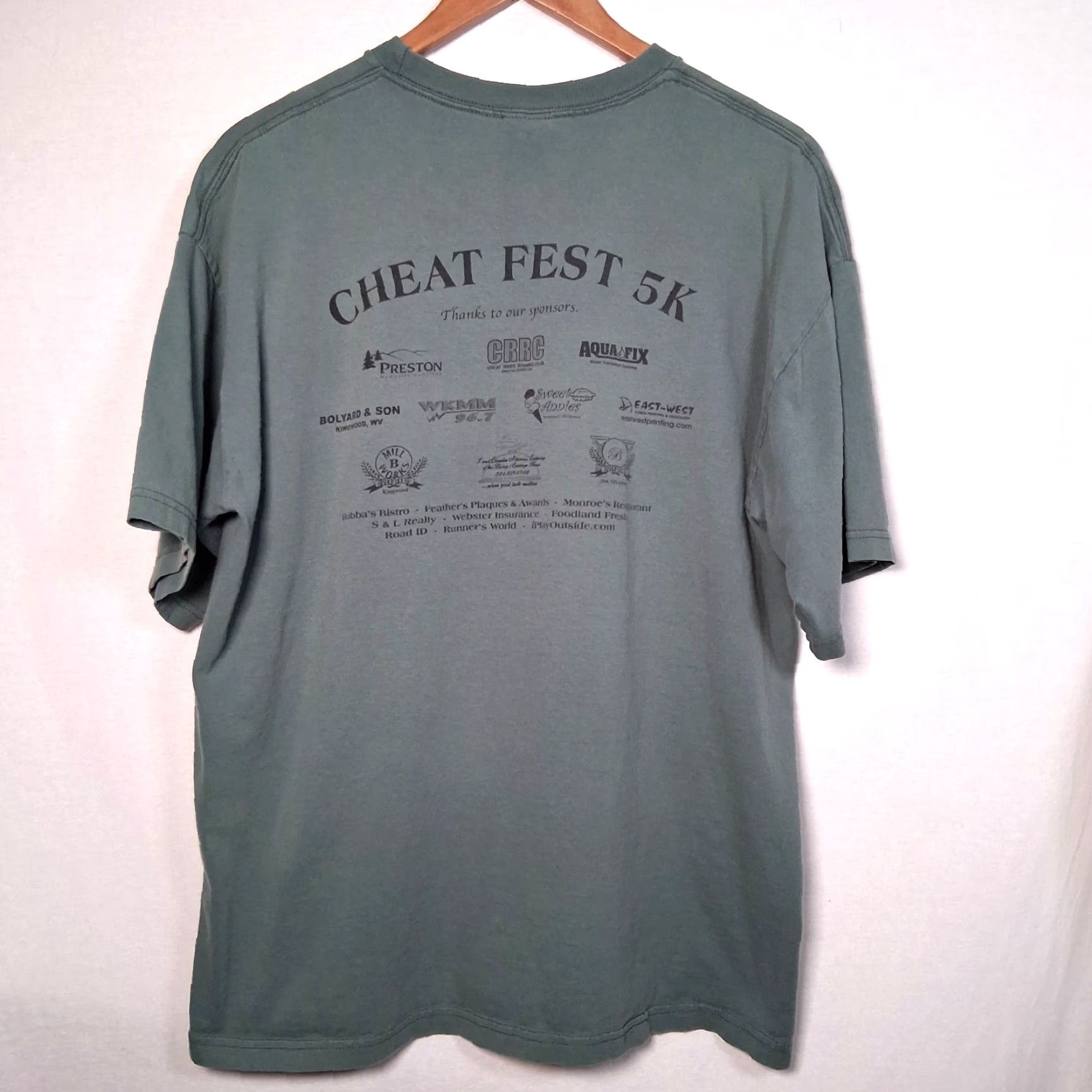Vintage VINTAGE Cheat River Festival Shirt West Virginia 2005 Organic Conservation Green L Men T-Shirt Georgia? Wait No. Size US L / EU 52-54 / 3 - 6 Thumbnail