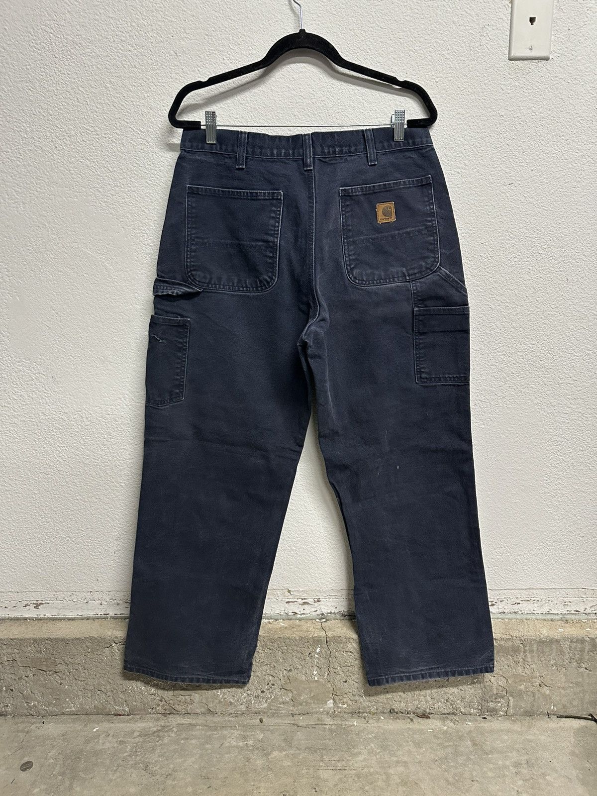Carhartt Carhartt navy carpenter pants 34 x 30 Size US 36 / EU 52 - 1 Thumbnail