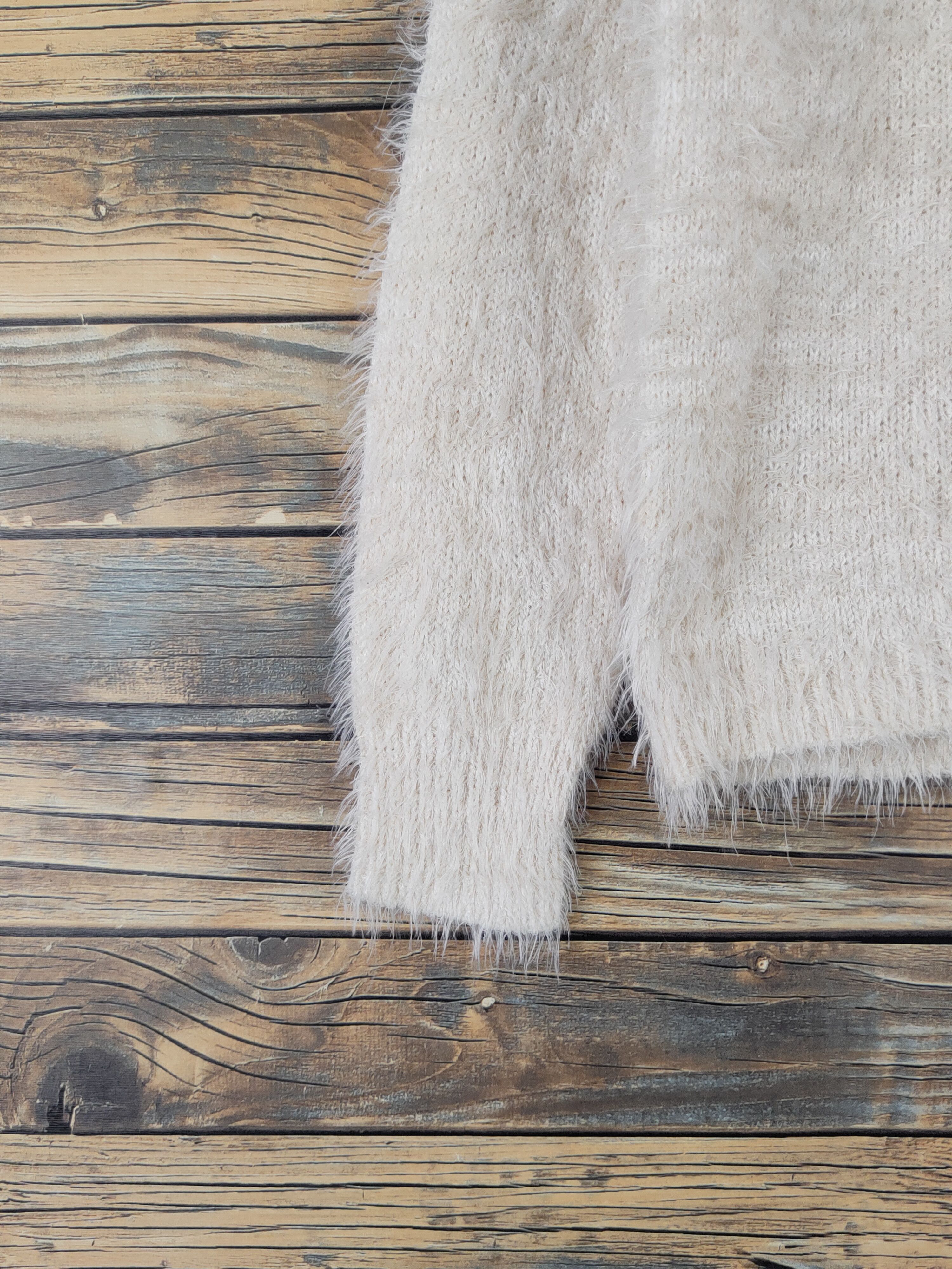 Japanese Brand × Vintage Grove Light Brown Shag Shaggy Fur Mohair Knitwear #W2132 Size S / US 4 / IT 40 - 4 Thumbnail