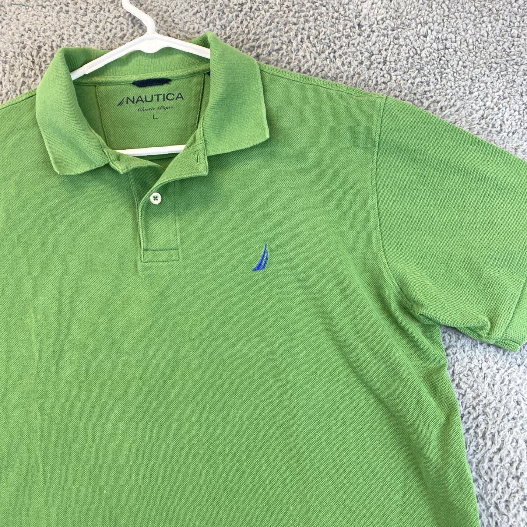 Tommy Hilfiger Nautica POLO SHIRT Men Classic Size L Green Polo Rugby Slimming 65-34 Size US L / EU 52-54 / 3 - 2 Thumbnail