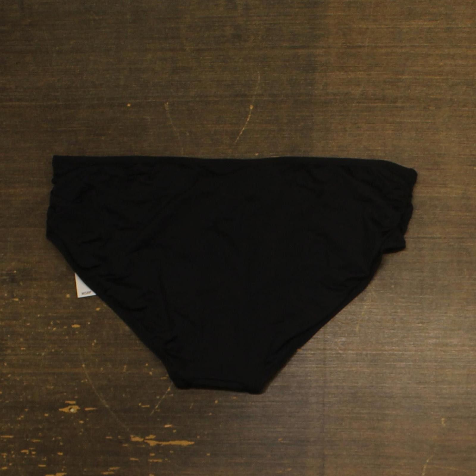 Other Nwt Coco Reef Classic Solid Shirred Bikini Bottom Black 2xl Size ONE SIZE - 2 Thumbnail