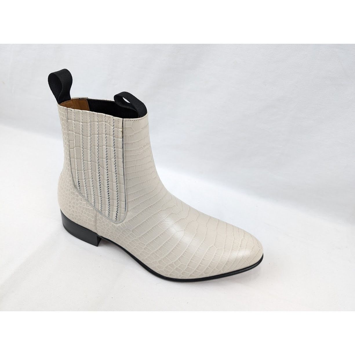 Tom Ford o1rshd1 Alligator-embossed Leather Boots in Ivory Size US 12 / EU 45 - 2 Thumbnail