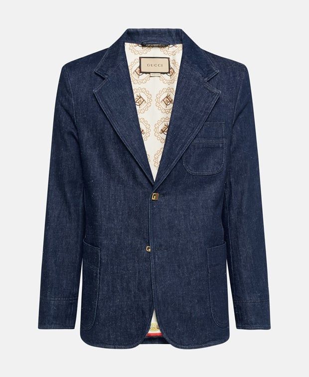Gucci Denim blazer Size 48R - 1 Thumbnail