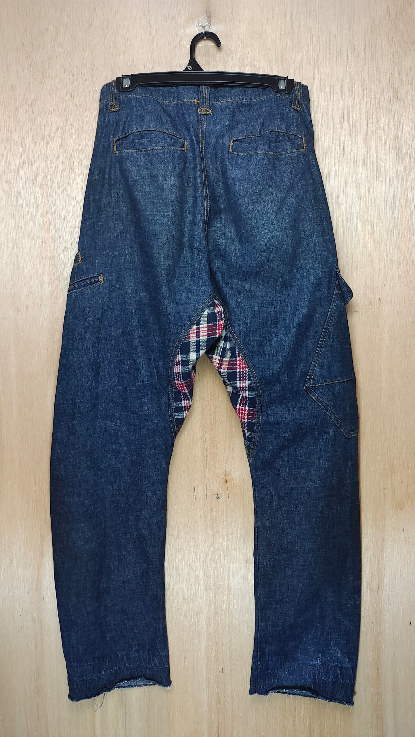 RARE UNIQUE WIDE LEG DENIM JEANS PANT RARE DESIGNED JEANS