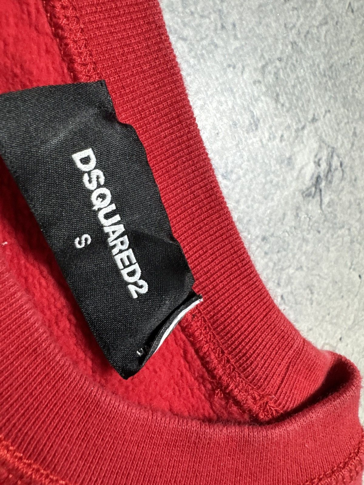 Dsquared2 Dsquared2 Luxury Big Logo Red Sweatshirt Size S Size US S / EU 44-46 / 1 - 5 Thumbnail