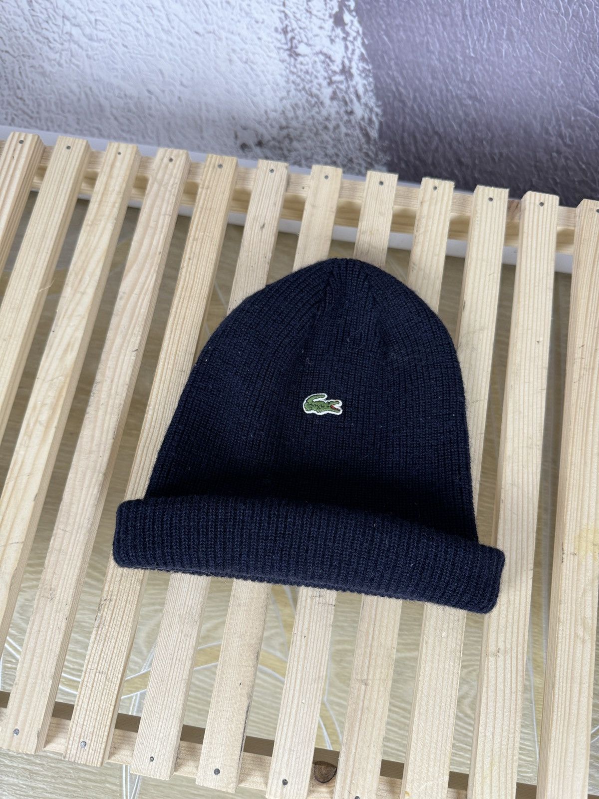 Lacoste Lacoste vintage wool blend beanie hat Size ONE SIZE - 1 Thumbnail