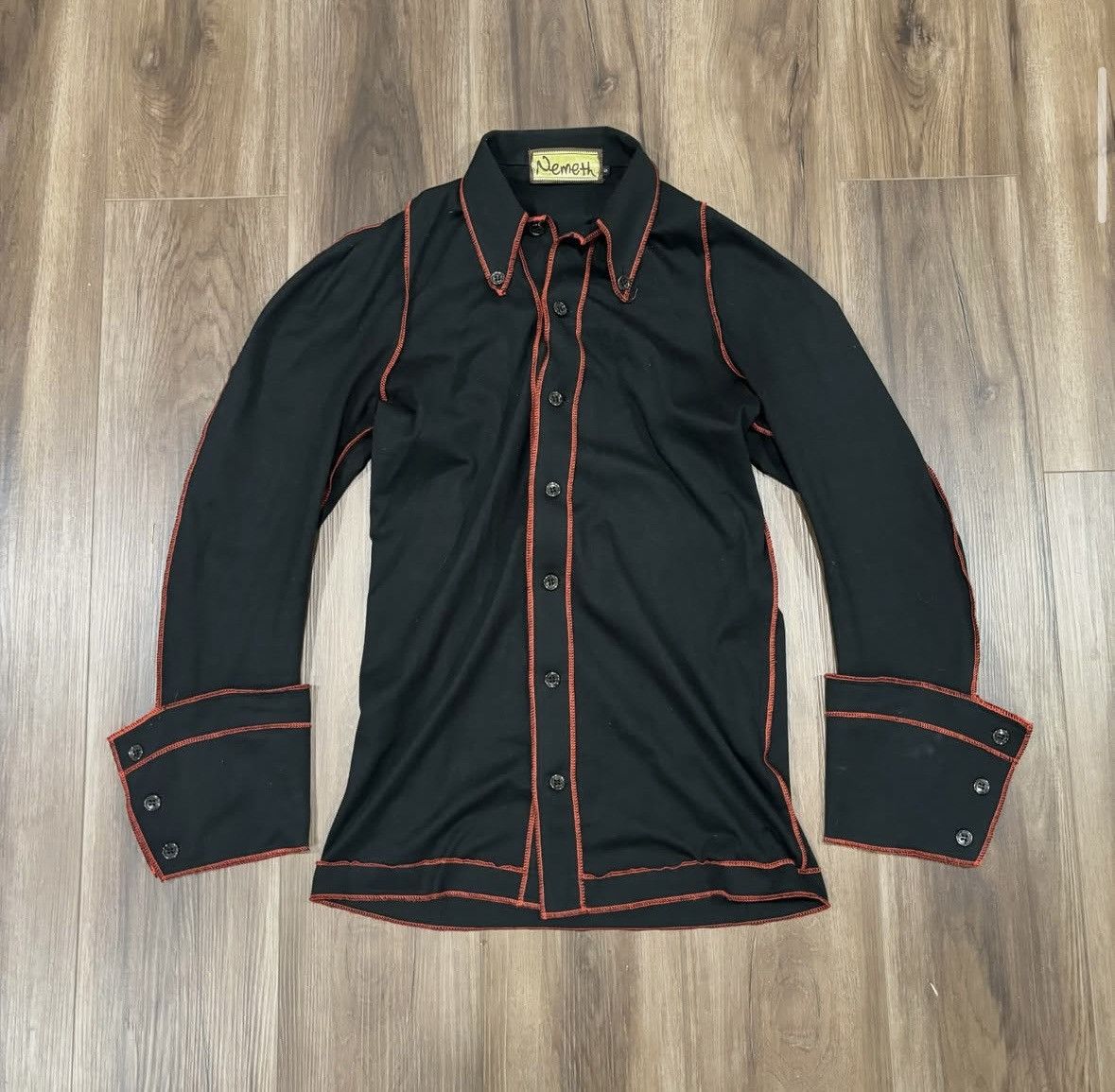 Christopher Nemeth 2017 Contrast Stitch Jersey Cotton Black