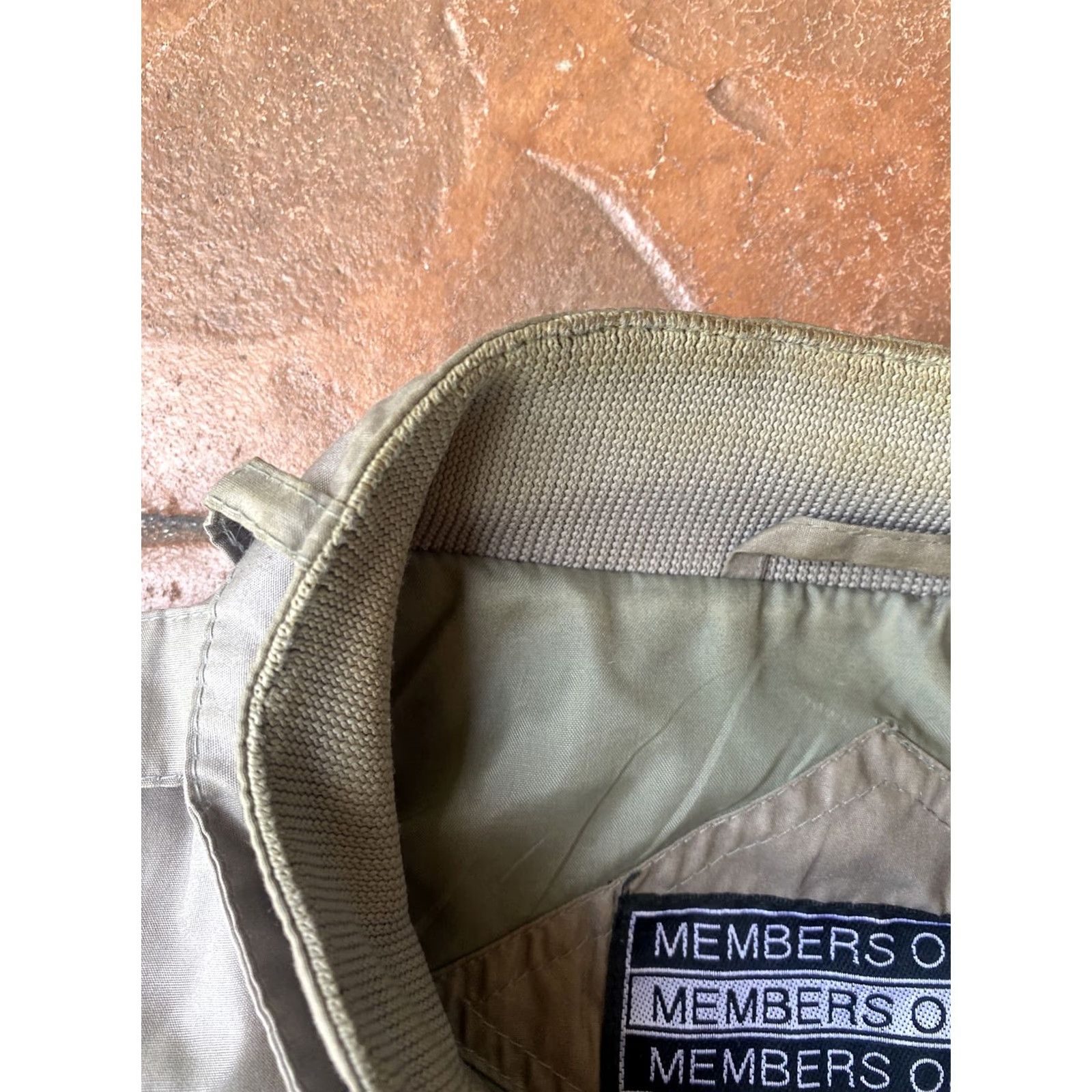 Members Only VINTAGE Members Only Bomber Jacket Cafe Racer Beige Tan 80s Mens 44 Mid-Length Full Zip Pockets Solid Softshell Size US S / EU 44-46 / 1 - 4 Thumbnail