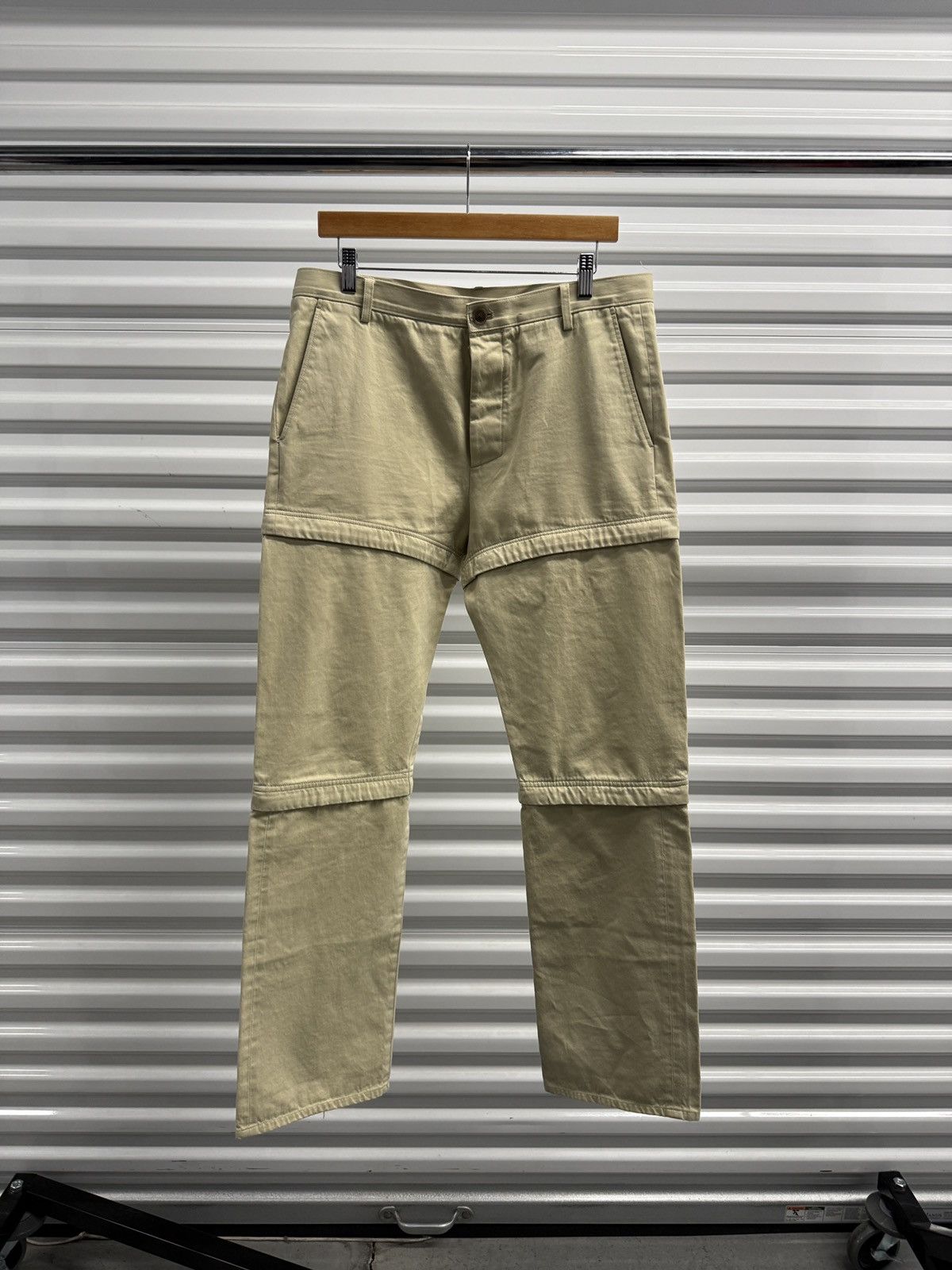 Balenciaga SS18 Balenciaga Convertible Khaki Trousers Size US 34 / EU 50 - 1 Thumbnail