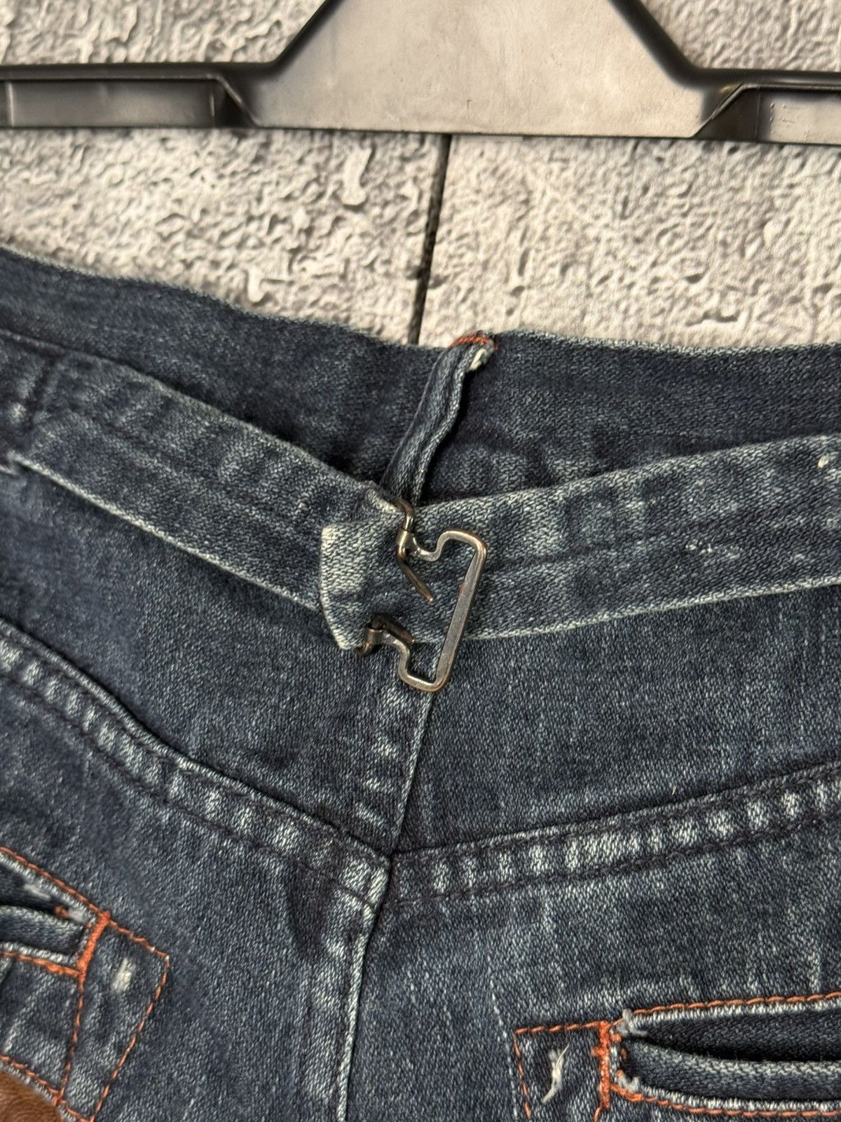 Evisu Vintage Evisu Leather Daicock Cinch Back Logo Denim Pants Size US 32 / EU 48 - 6 Thumbnail