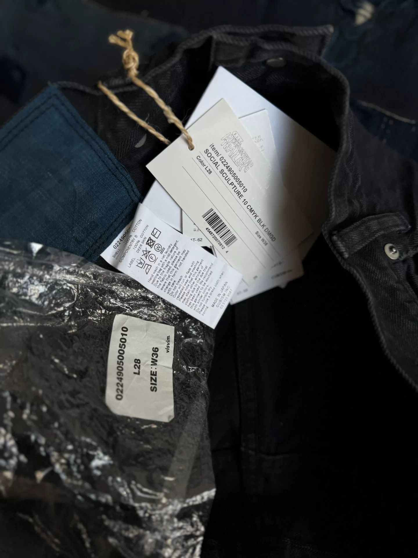 Visvim VISVIM Social Sculpture 10 Black Damaged Jeans Size US 28 / EU 44 - 9 Thumbnail