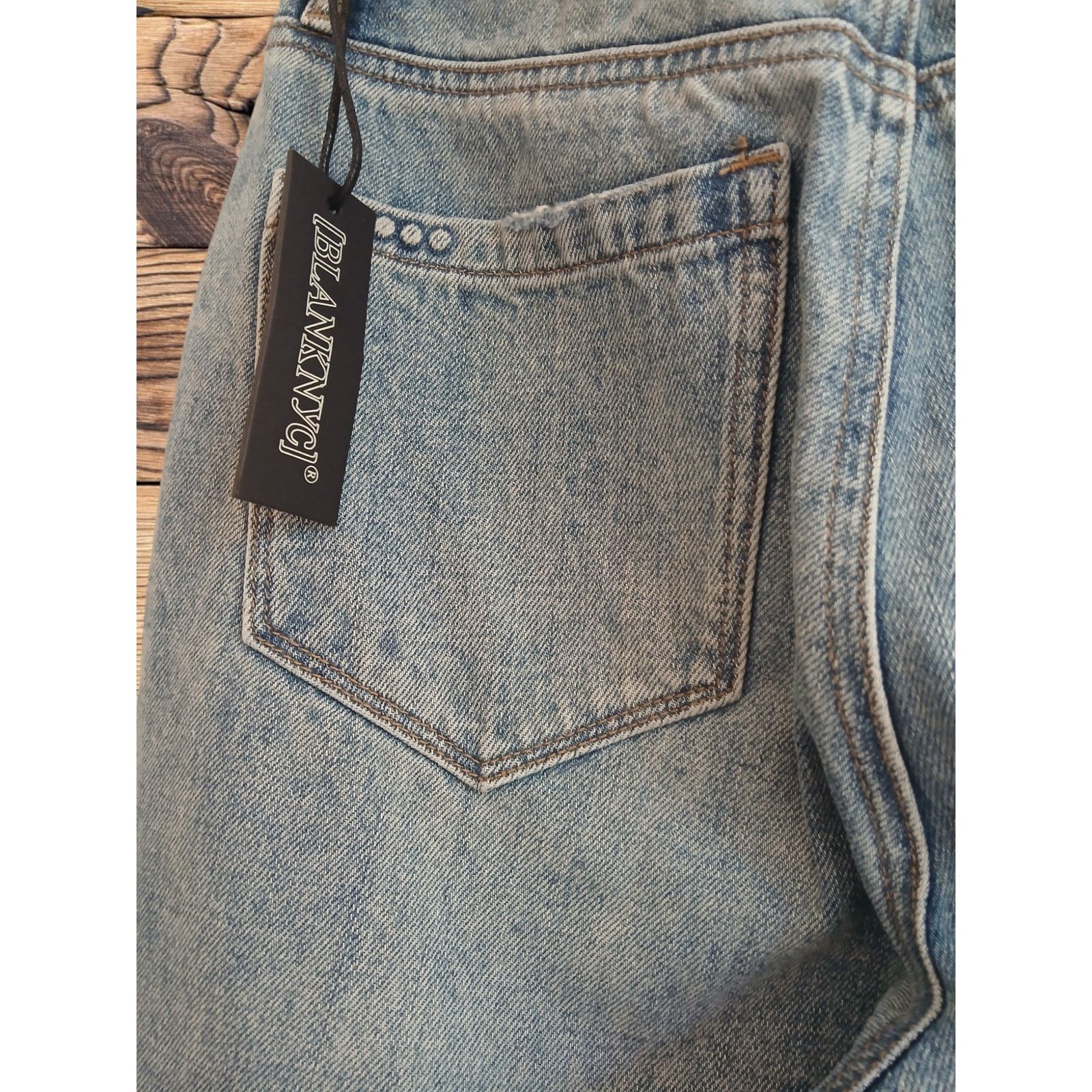 BLANKNYC NWT - Blank NYC Madison Crop High Rise Distress Jeans 27 Size 27" / US 4 / IT 40 - 8 Thumbnail