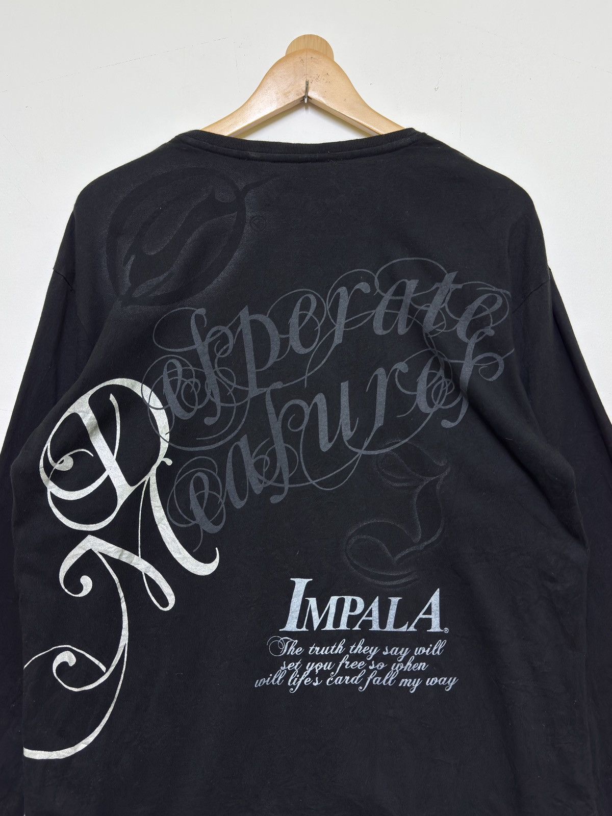 If Six Was Nine Impala Desperate Measures Graphic Tee Y2K Grunge Goth Fit Size US L / EU 52-54 / 3 - 9 Thumbnail