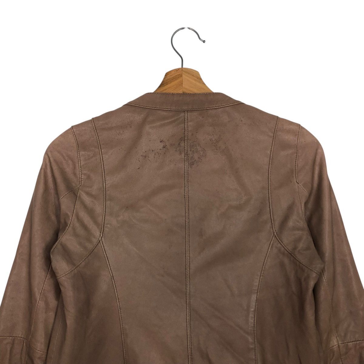Japanese Brand 🔥CROPPED BIKER LEATHER JACKET RUE DE BLUE ISSEY MIYAKE Size US S / EU 44-46 / 1 - 11 Thumbnail