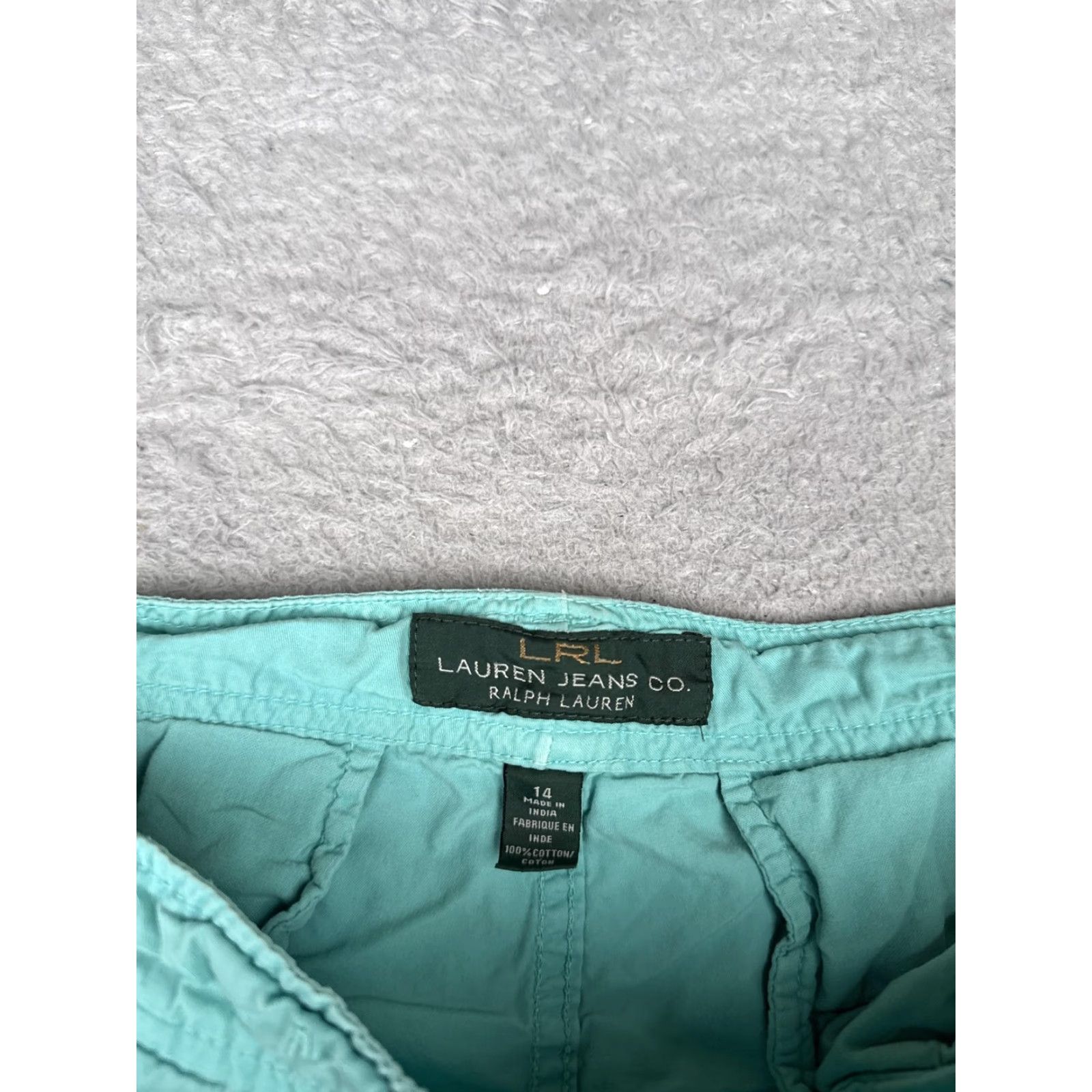 Ralph Lauren Lauren Jeans Co Ralph Lauren Shorts Womens 14 Aqua Blue Cotton Casual Size 36" / US 14 / IT 50 - 7 Thumbnail