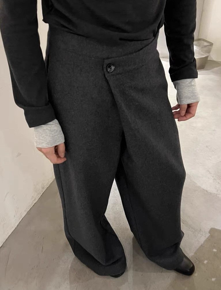 Japanese Brand × Vintage Cleanfit retro fashion premium wrap wool pants Size US 28 / EU 44 - 7 Thumbnail