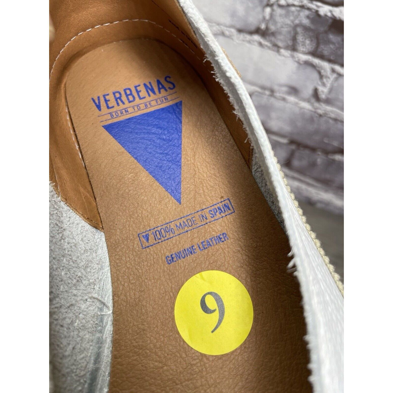Other Verbenas White Leather Loafers Slip On Sneaker Casual Beach Size US 10 / IT 40 - 9 Thumbnail