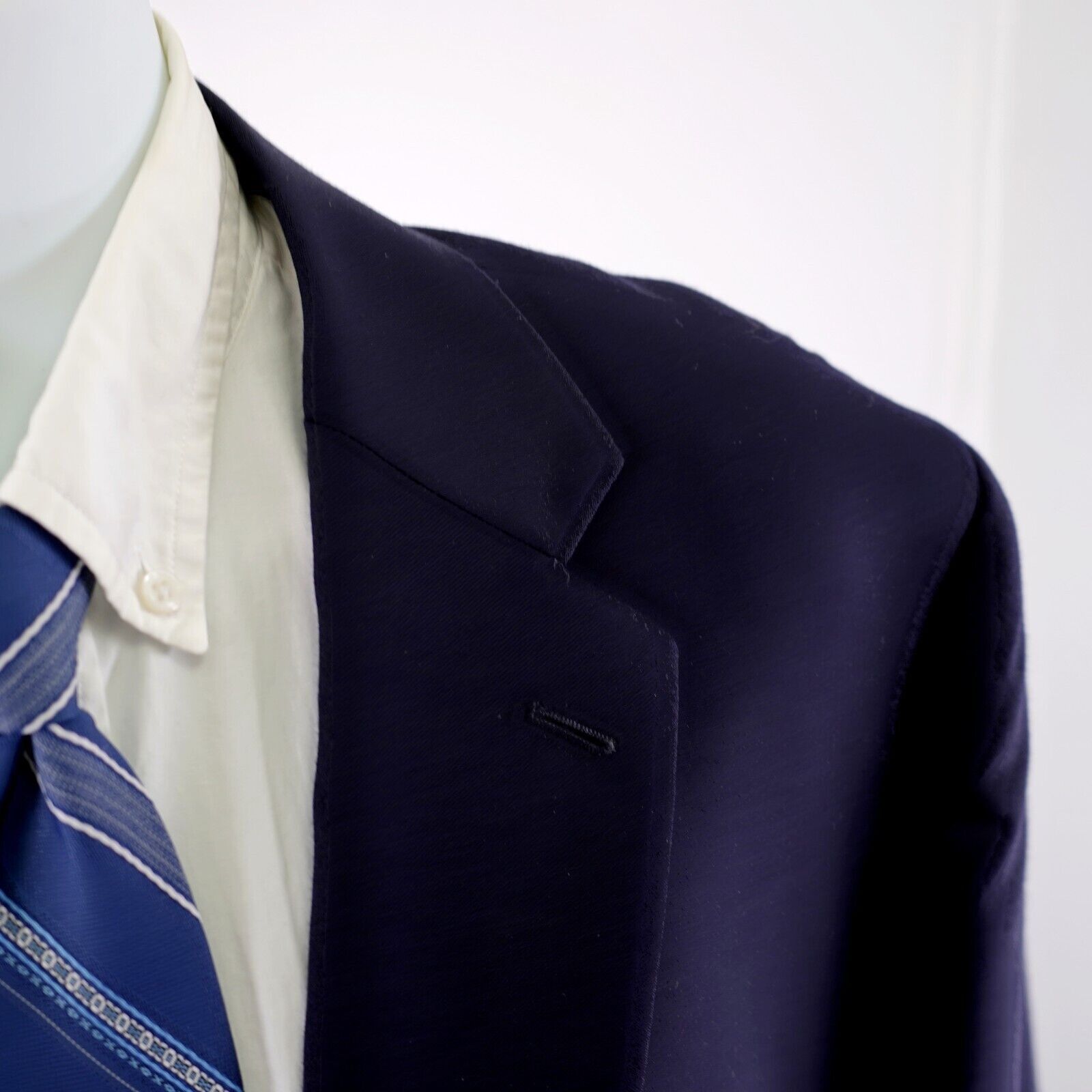 Joseph & Feiss Joseph & Feiss Gold Blue Wool 48L Or Slim 50L 2 Button Suit Size 48L - 2 Thumbnail