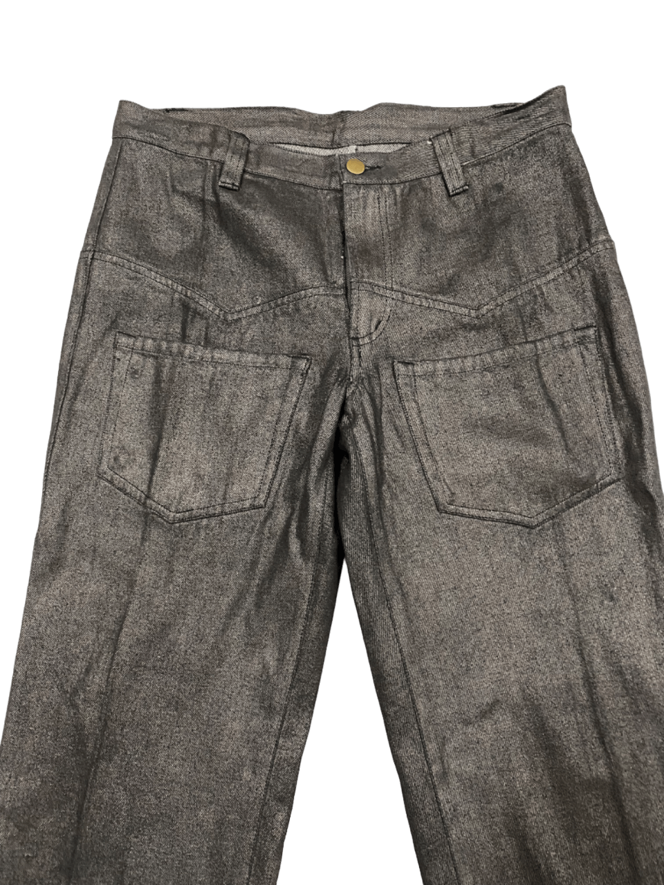 If Six Was Nine Japanese Kawai Okoda Wax Jeans Bush Pants Size US 32 / EU 48 - 3 Thumbnail