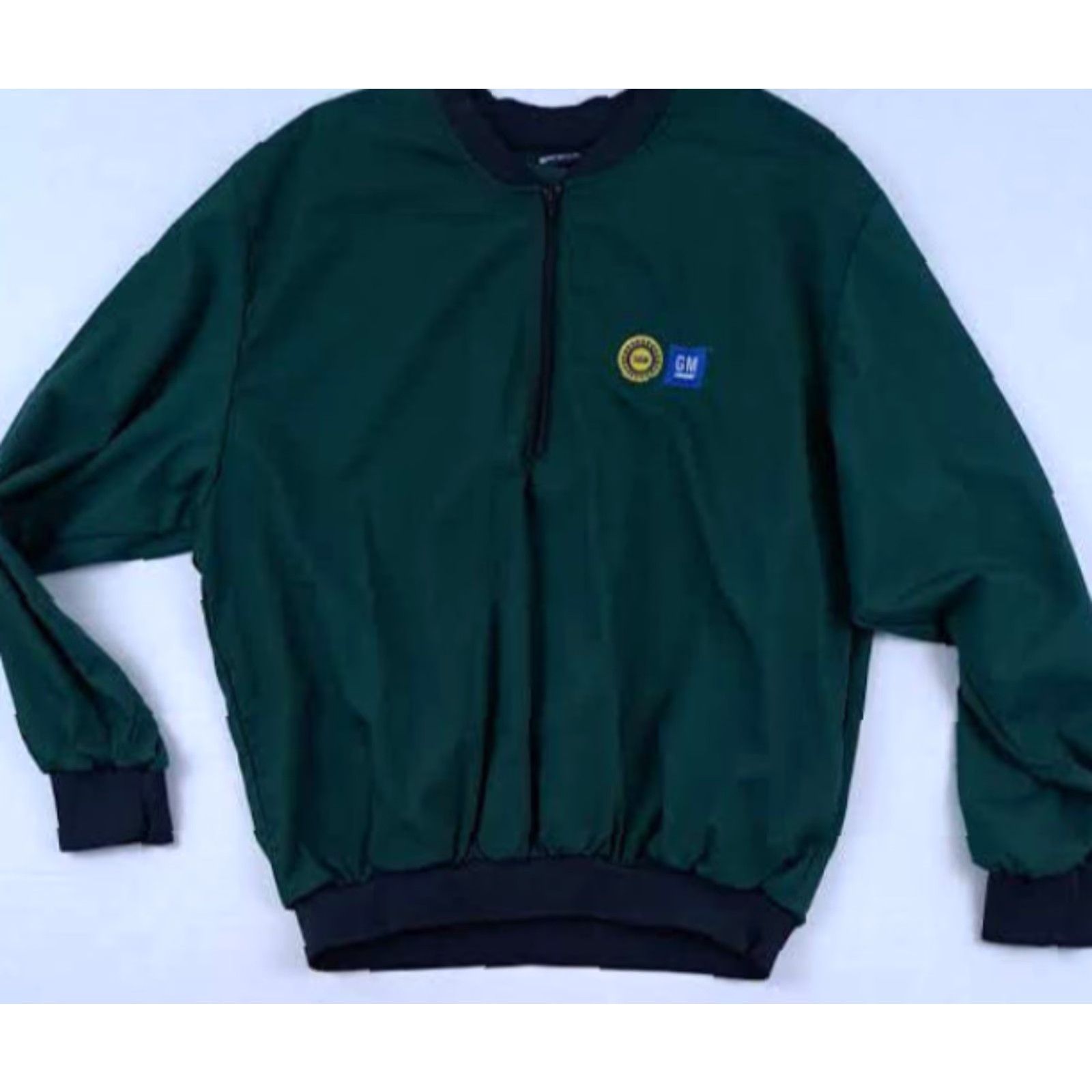 Vintage VINTAGE General Motors UAW Nylon Golf Pullover Warm - UP King Louie USA Made Shirt XL Green Men Size US XL / EU 56 / 4 - 2 Thumbnail