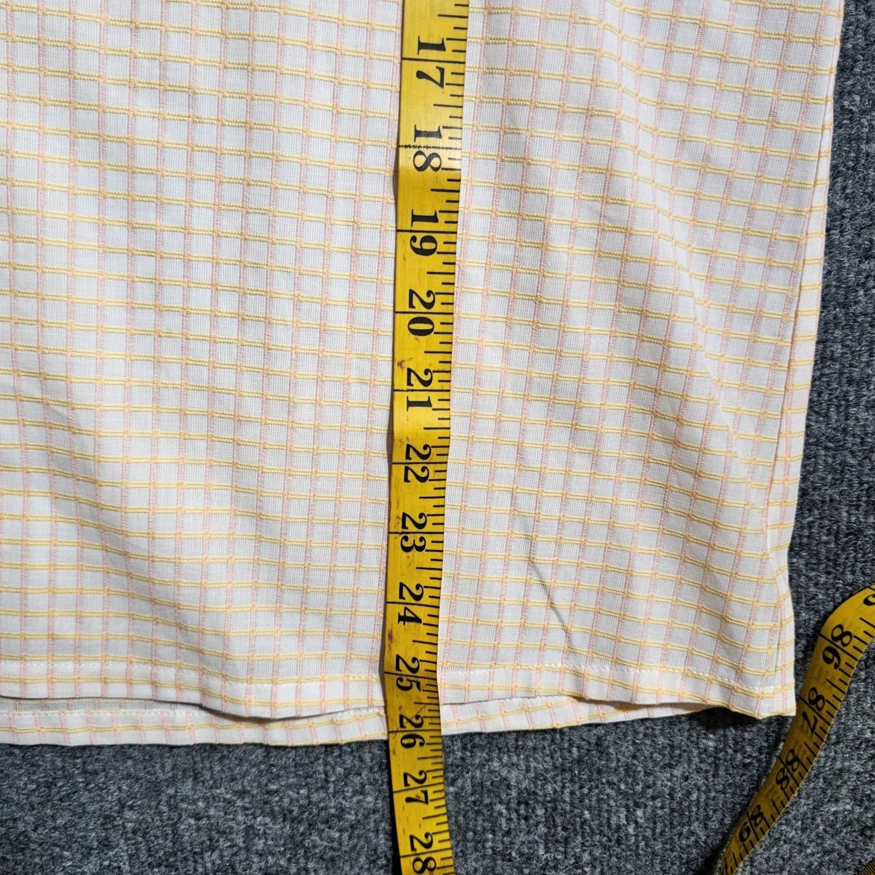 Loft LOFT Top Shirt Womens Medium White Yellow Plaid Long Sleeve Ruffle Neck Career Shirt Ladies Regular Size M Womens LOFT Blouse Shirt Size M / US 6-8 / IT 42-44 - 6 Thumbnail