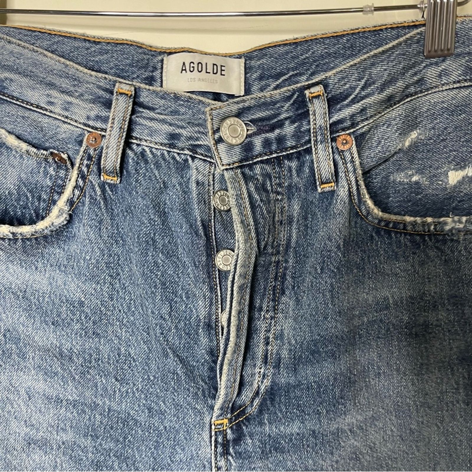 Agolde AGOLDE Riley High Rise Straight Crop Jeans sz 27 Size 27" / US 4 / IT 40 - 11 Thumbnail