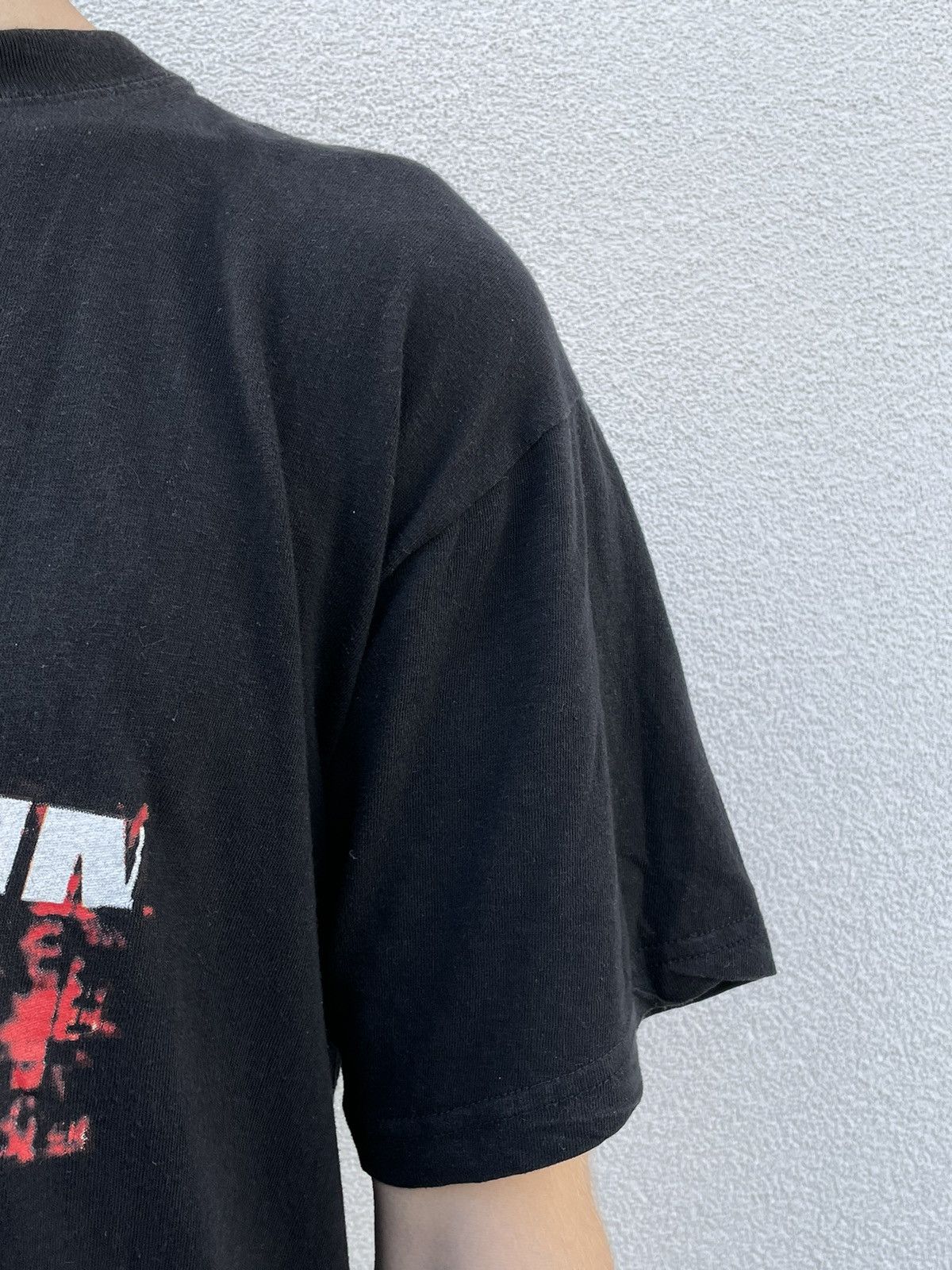 Band Tees × Vintage 00s Vintage Rammstein Flame Logo T-Shirt In Black Size US L / EU 52-54 / 3 - 3 Thumbnail