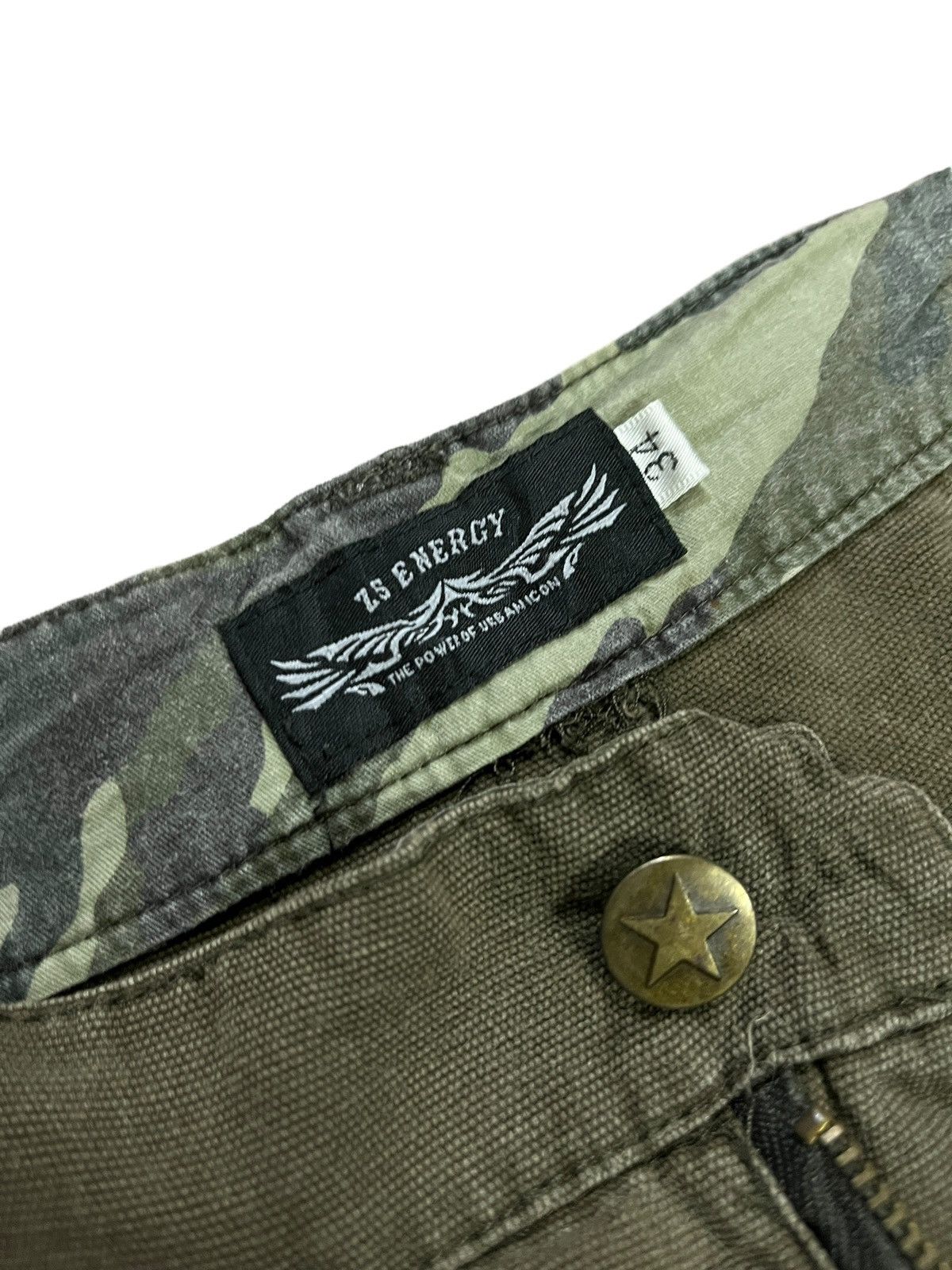 Japanese Brand Vintage Studded Cargo Bondage Military Green Size US 34 / EU 50 - 9 Thumbnail