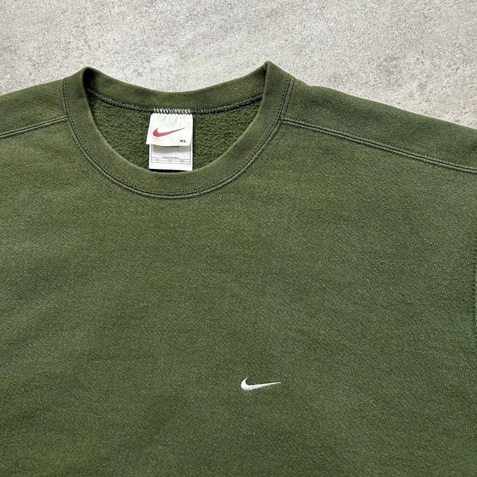 Nike × Vintage SWOOSH CREWNECK SWEATSHIRT EMBROIDERED XL MADE IN USA Size US XL / EU 56 / 4 - 2 Thumbnail