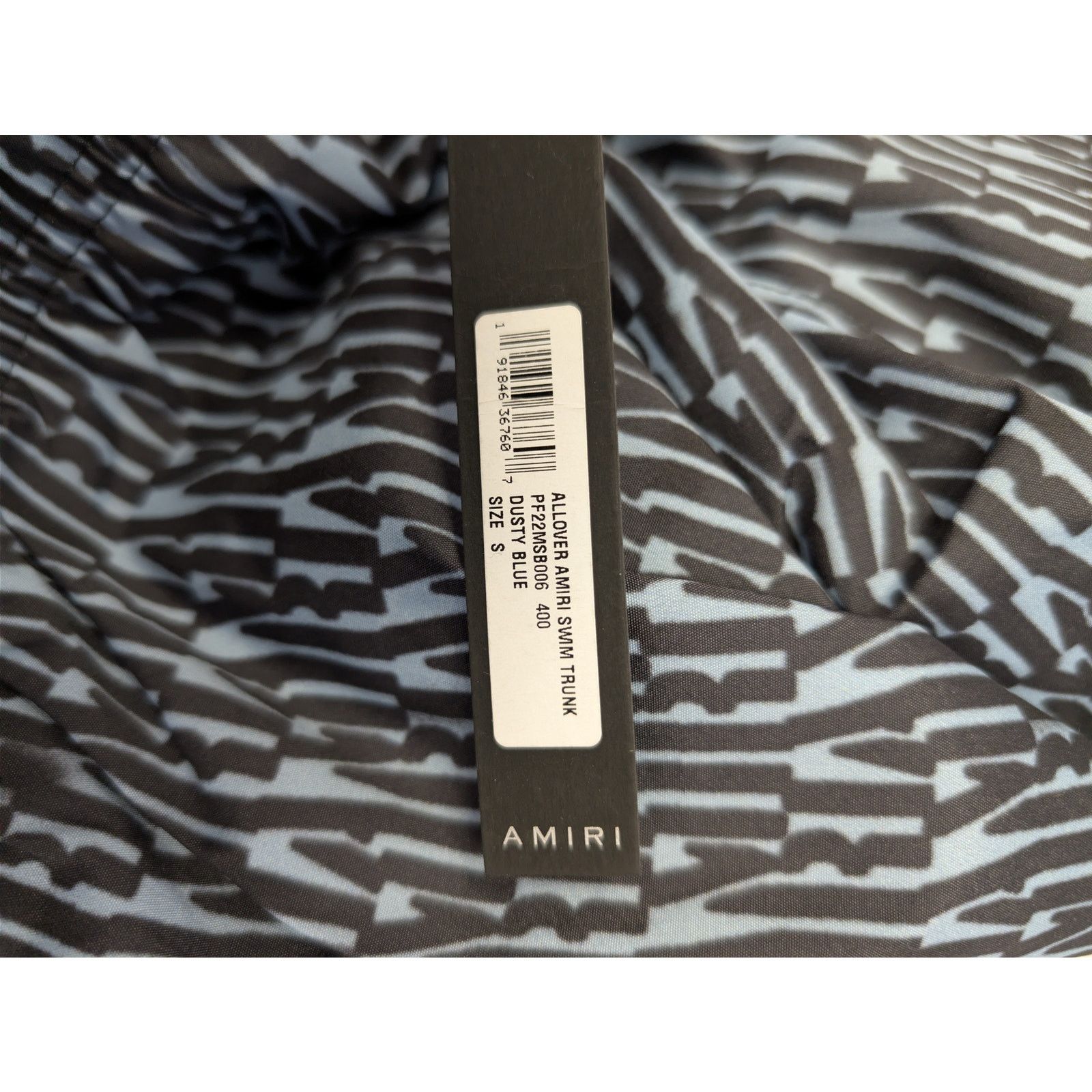 Amiri o1rshd1 Allover Amiri Swim Trunk Short in Dusty Blue Size US 30 / EU 46 - 21 Thumbnail
