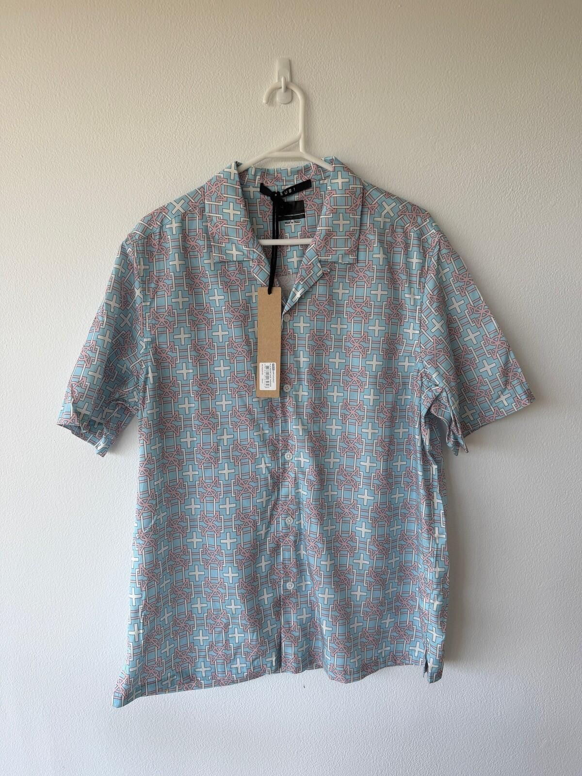 Ksubi new ksubi medium m short sleeve resort shirt plus blue Size US M / EU 48-50 / 2 - 1 Thumbnail