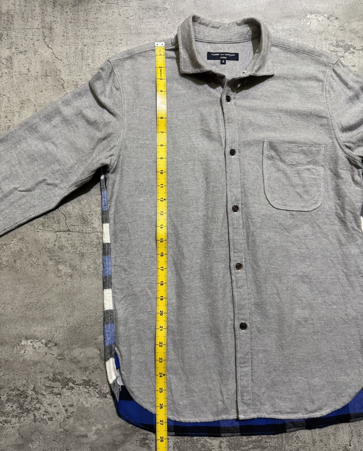 Comme des Garcons CdGH AD2013 "HL-B309" Hybrid Plaid Flannel Button Up Shirt Size US S / EU 44-46 / 1 - 11 Thumbnail