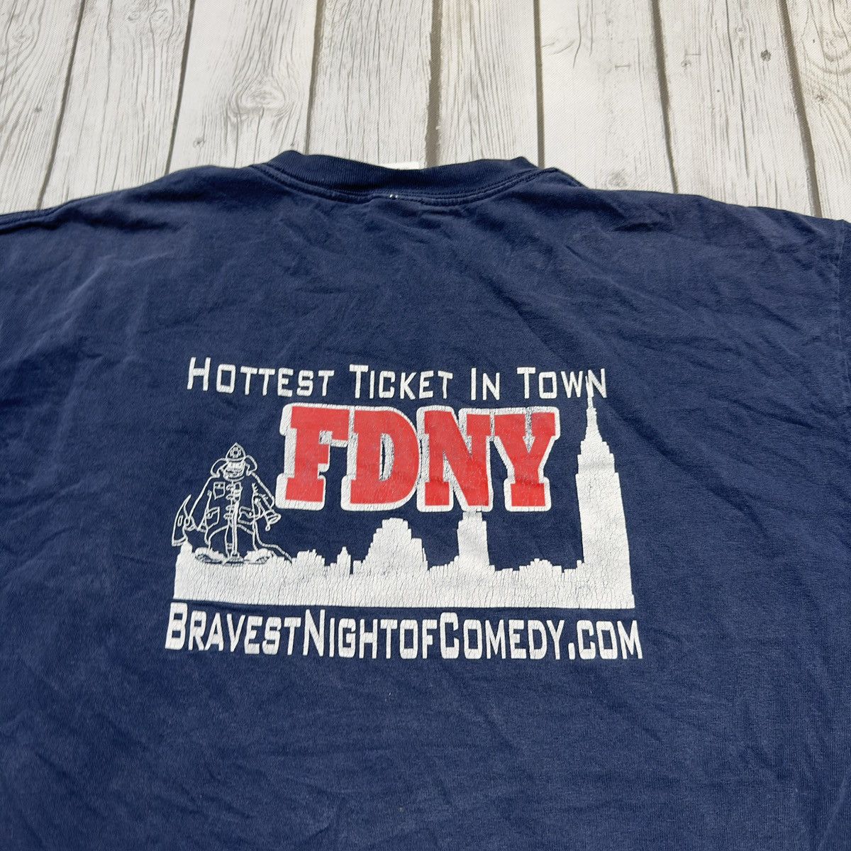 Gildan × Vintage Vintage FDNY tee Size US XL / EU 56 / 4 - 3 Thumbnail