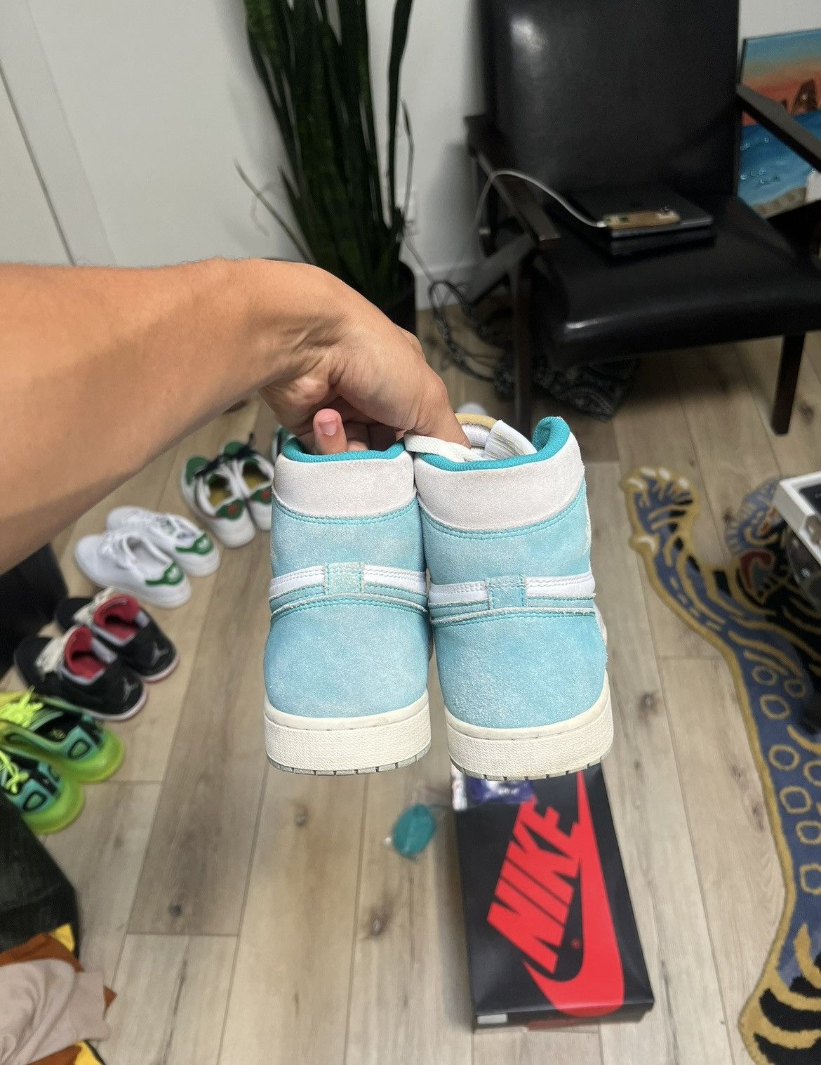 Jordan Brand Jordan 1 Turbo Green High 2018 Size US 11 / EU 44 - 5 Thumbnail