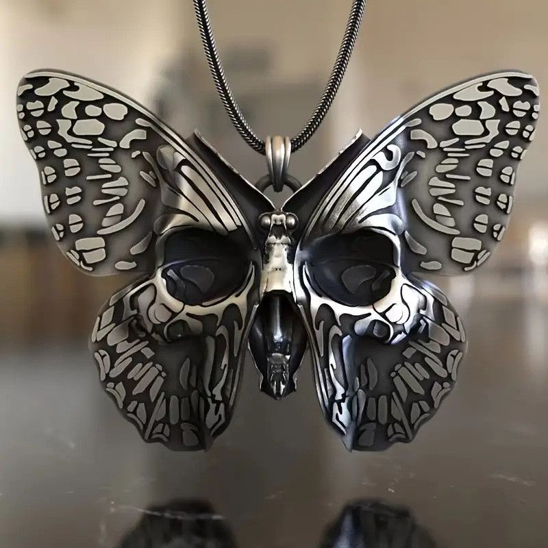 Other Butterfly Skull Retro STEAL! Y2K Chains Necklace Chain Size ONE SIZE - 1 Thumbnail