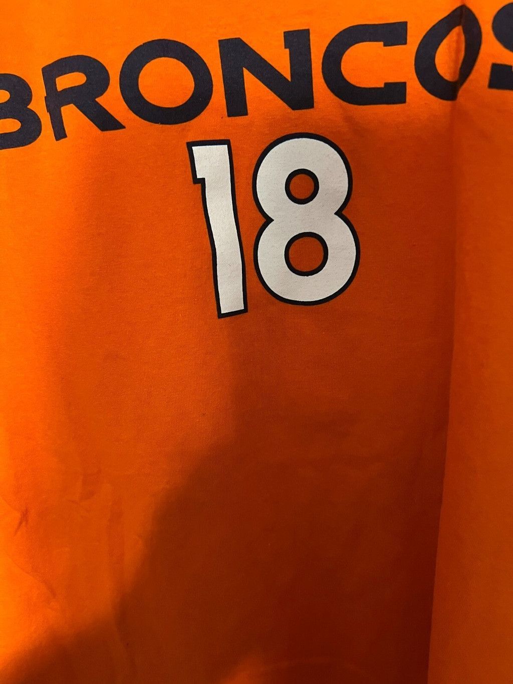 NFL Denver Broncos Peyton Manning #18 Orange TShirt Men's Size M Size US M / EU 48-50 / 2 - 3 Thumbnail