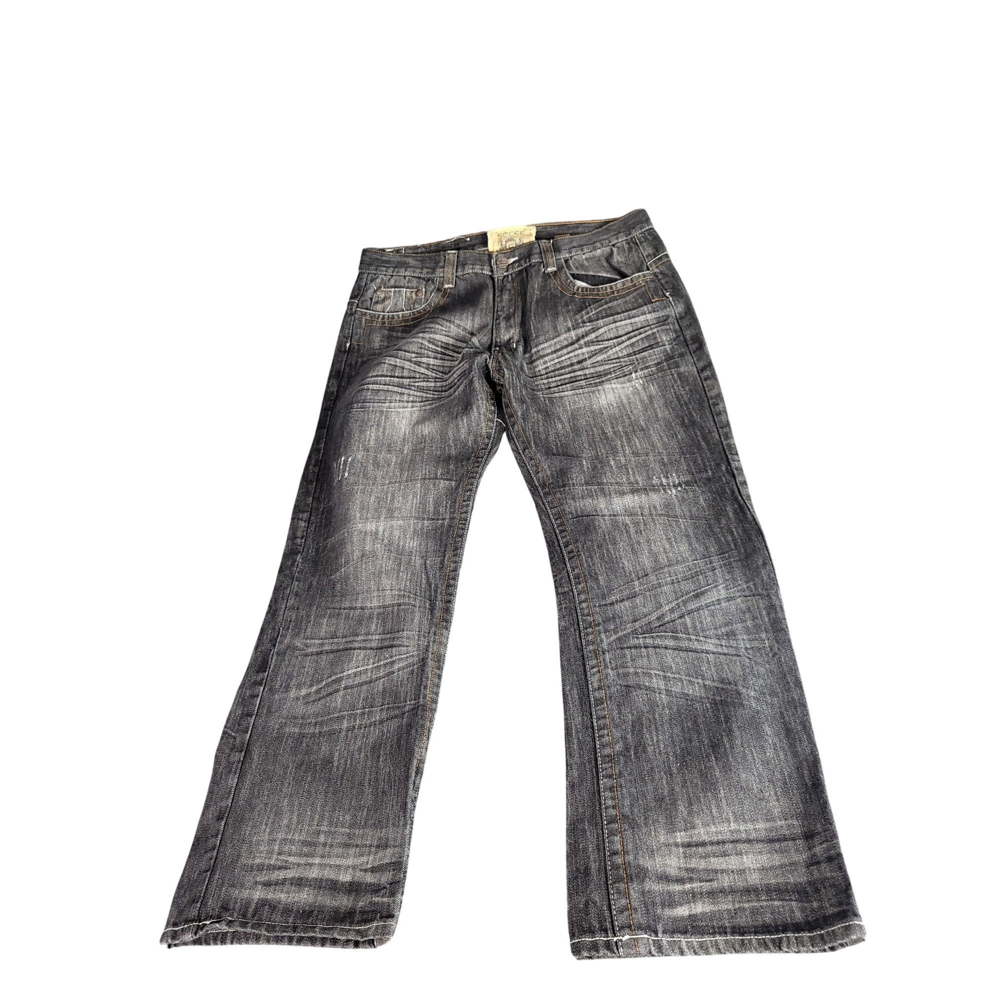 Vintage Vintage Y2k Emcee Black Denim Jeans Men’s 38x32 Baggy Hip Ho Size US 38 / EU 54 - 1 Thumbnail