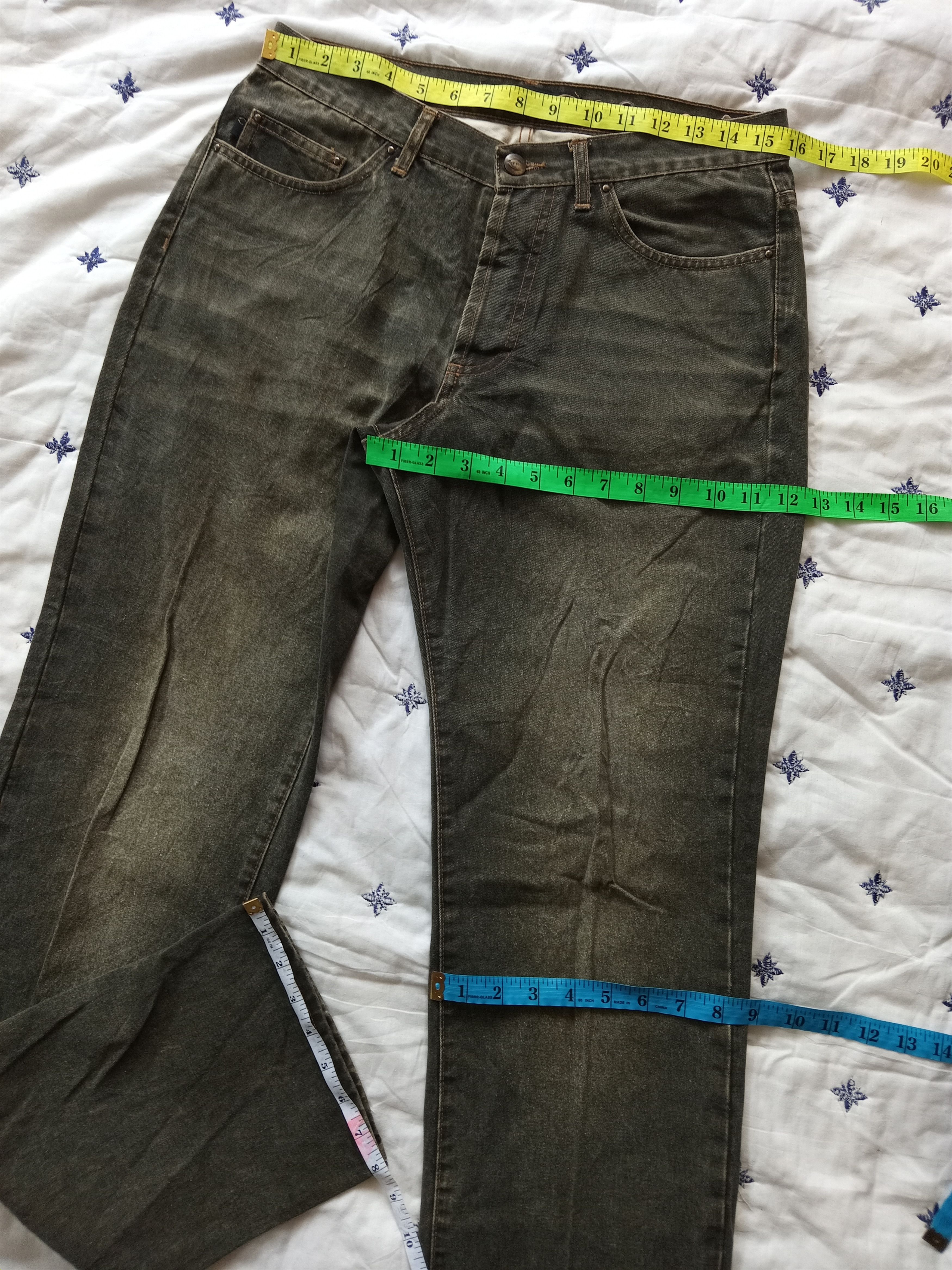 If Six Was Nine × Just Cavalli JUST CAVALLI💥Washed Faded Distressed Jeans Size 31" - 2 Thumbnail