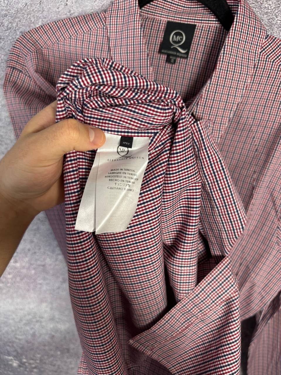 Alexander McQueen × MCQ × McQ Alexander McQueen Vintage 2008 MCQ Alexander McQueen Check Shirt Oldmoney Size US L / EU 52-54 / 3 - 12 Thumbnail